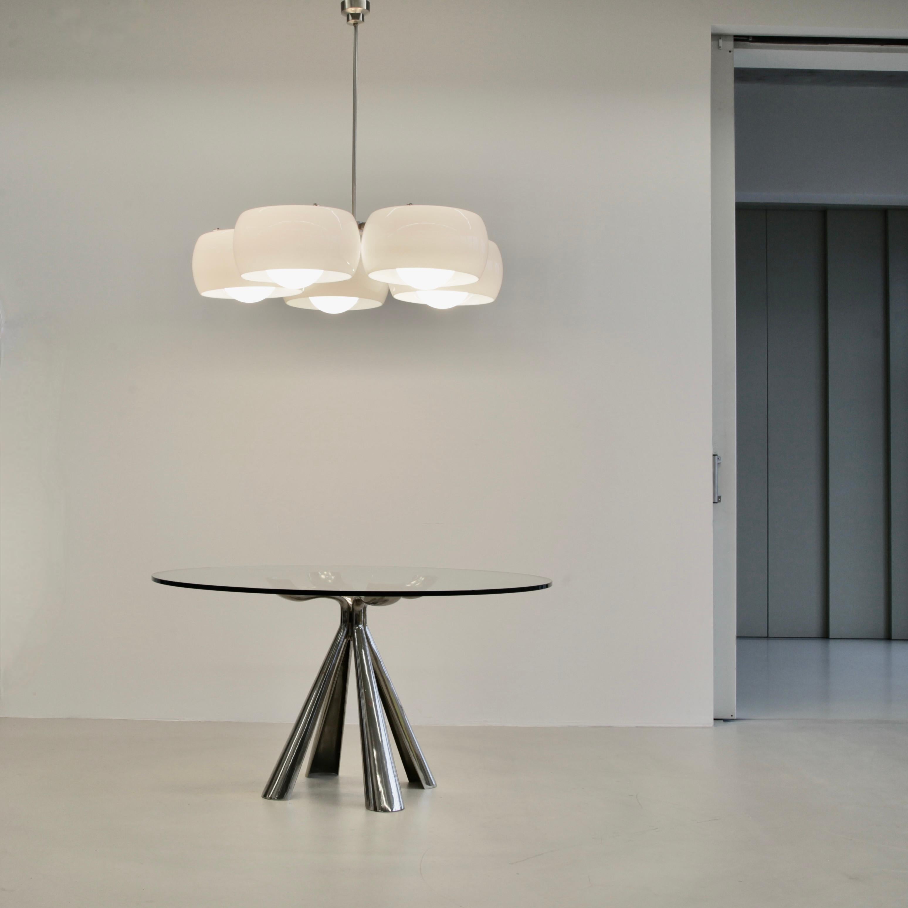 Metal Large Ceiling Lamp Pentaclinio Designed by Vico Magistretti for Artemide, 1961