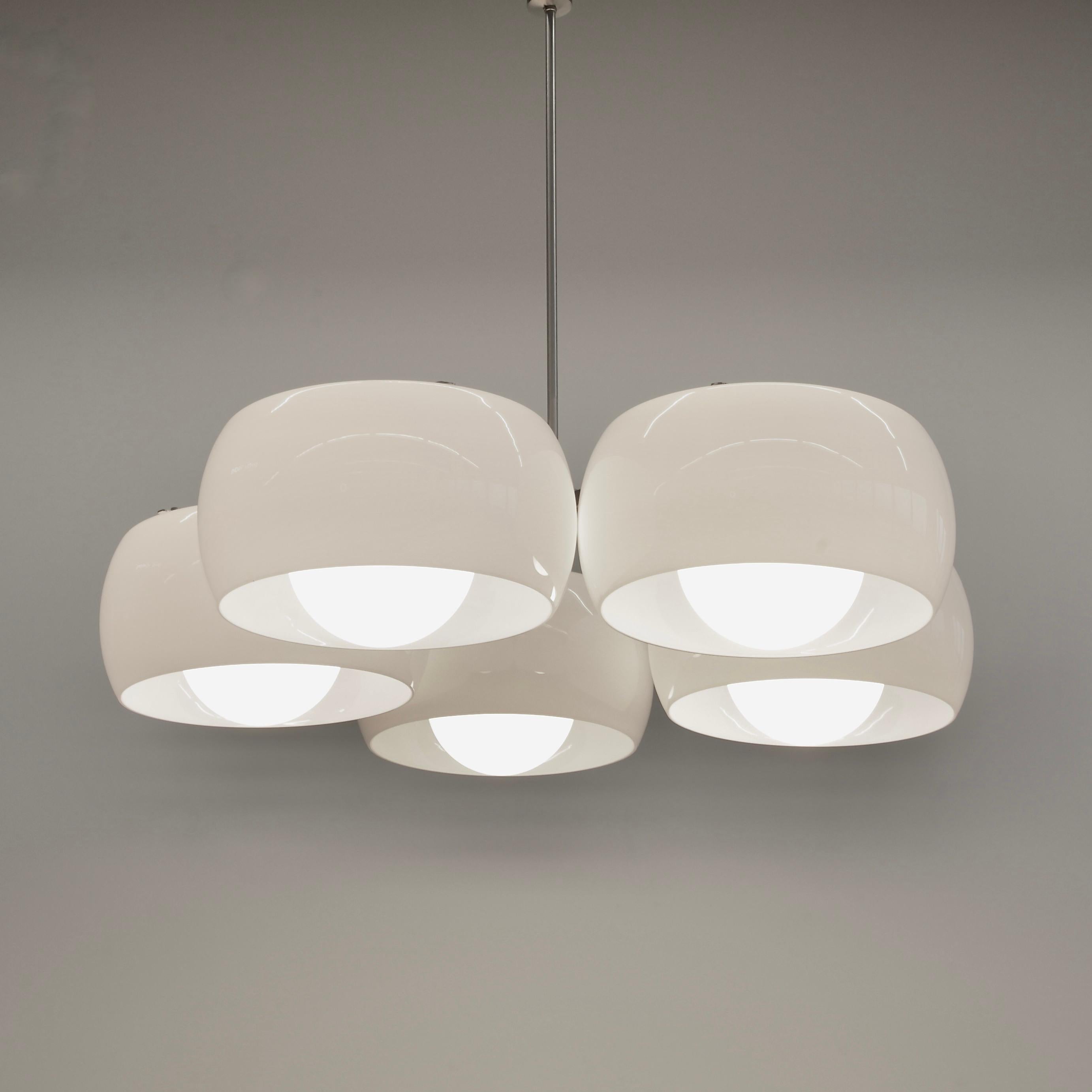 Large Ceiling Lamp PENTACLINIO, designed by Vico MAGISTRETTI for Artemide, 1961 For Sale 1