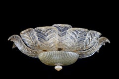 Large Ceiling Leaves Barovier & Toso Flush Mount  Murano, 1960