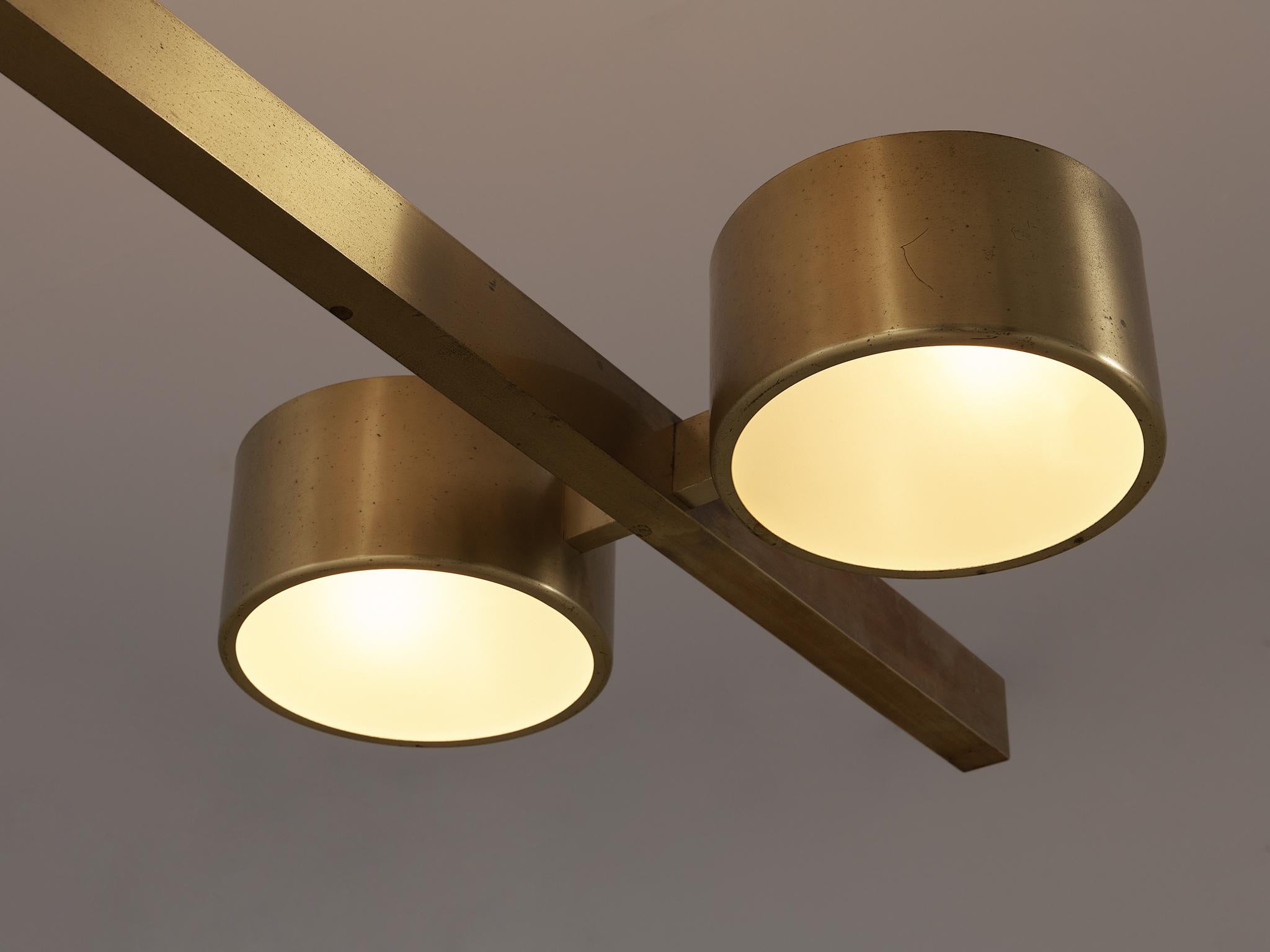 Large Ceiling Light by Hans-Agne Jakobsson in Brass 1