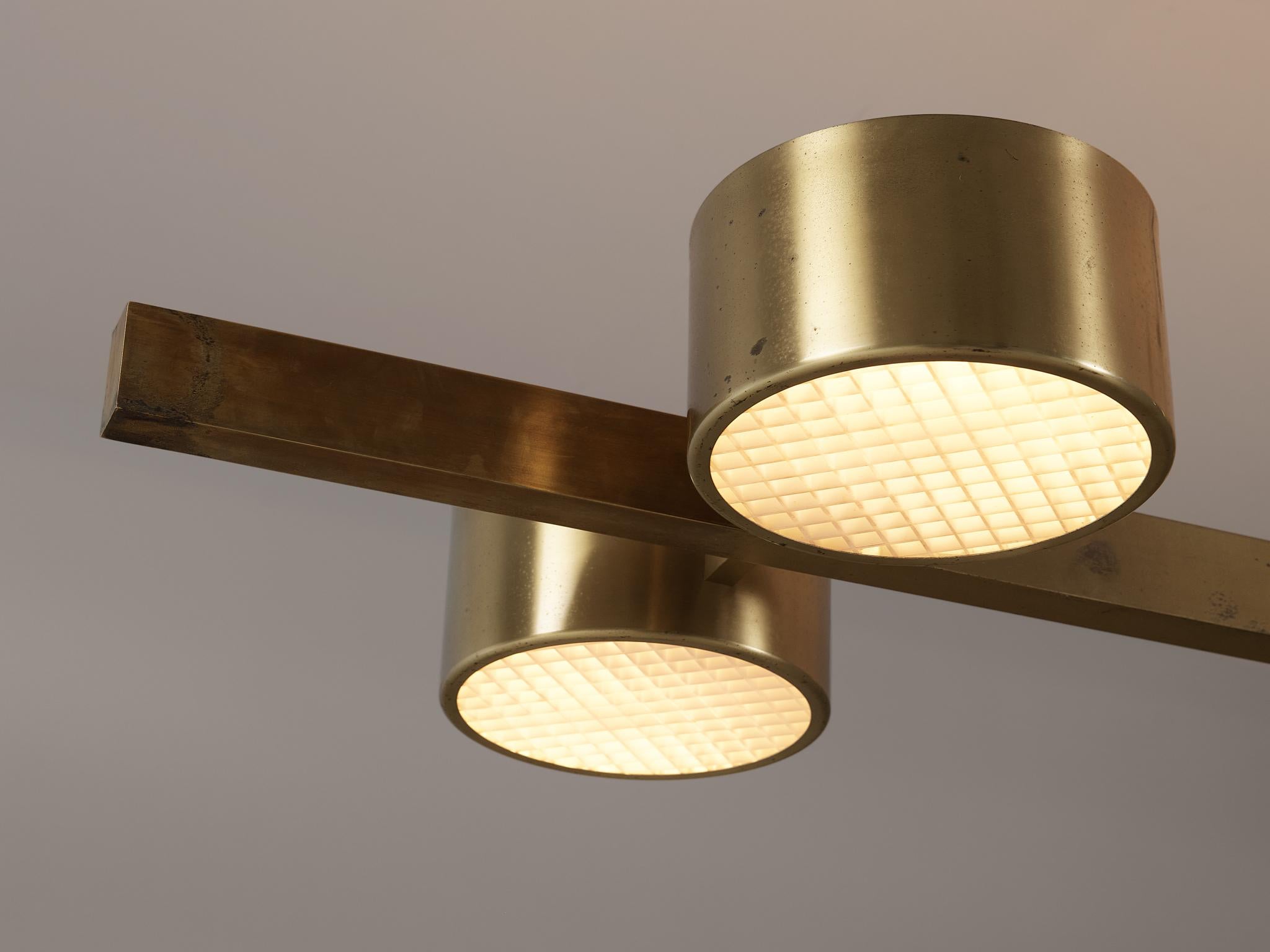 Large Ceiling Light by Hans-Agne Jakobsson in Brass 2