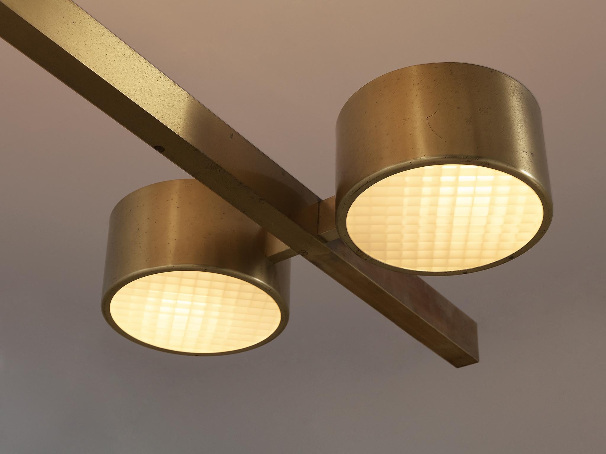 Large Ceiling Light by Hans-Agne Jakobsson in Brass 3