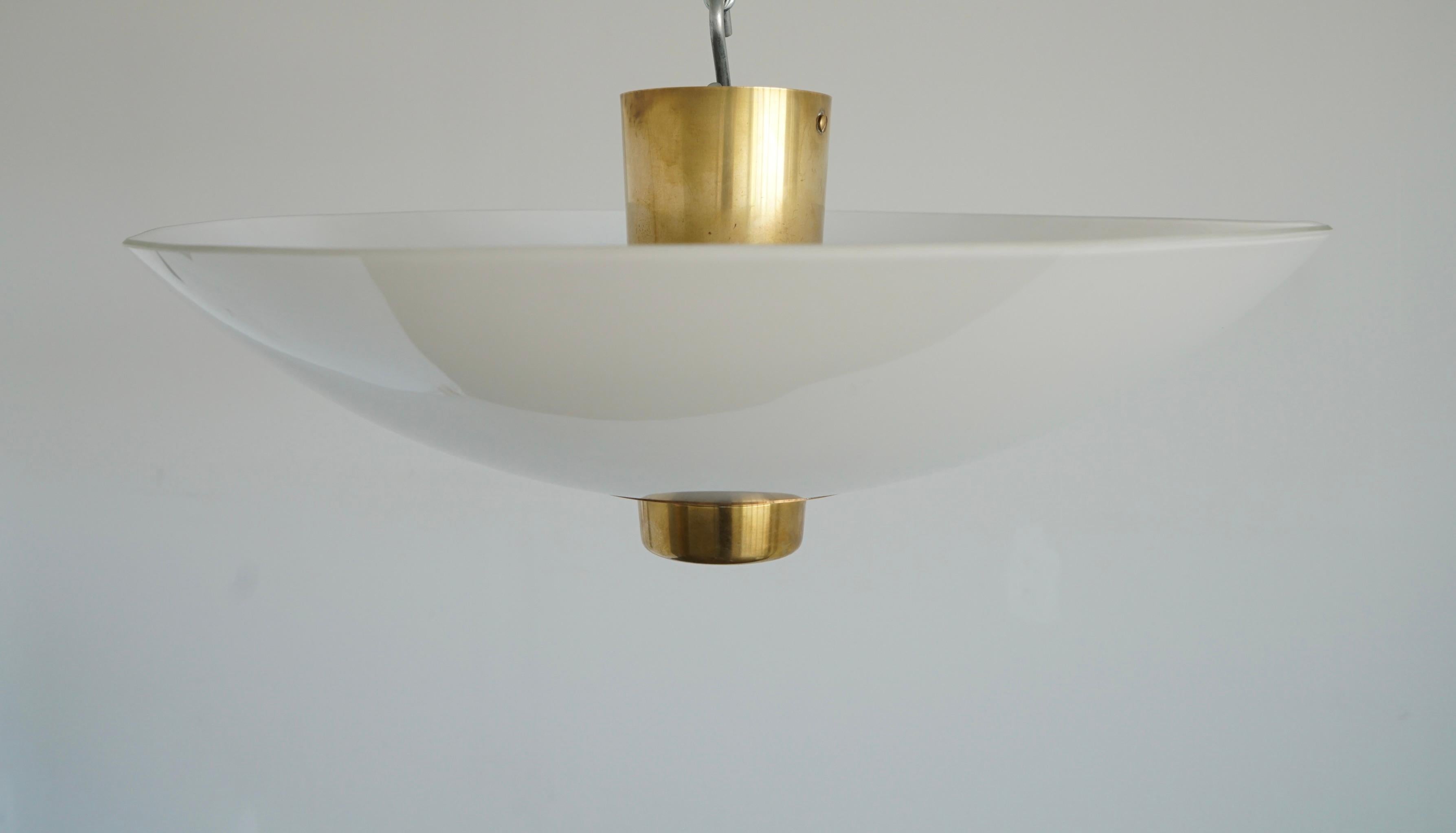 Finnish Large ceiling light by Paavo Tynell For Sale