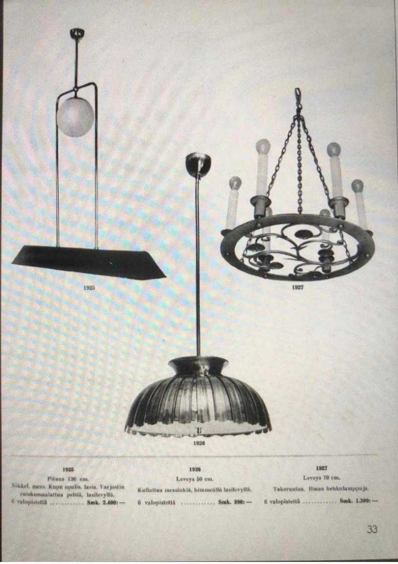 Gran lámpara de techo de Paavo Tynell para Taito Oy, Model 1925. Escandinavo moderno en venta