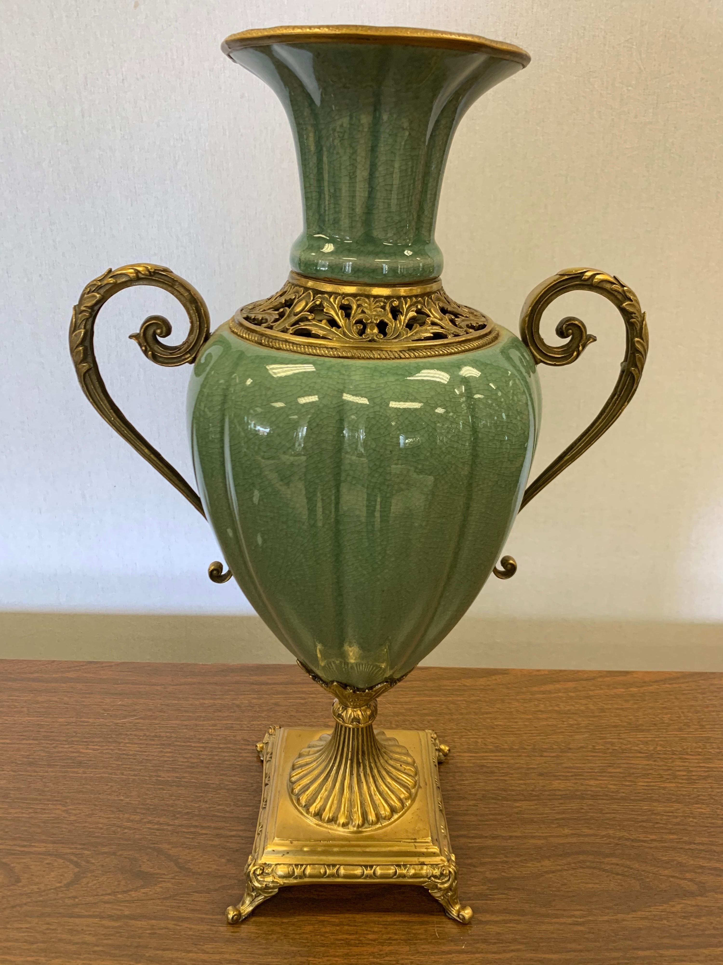 urn vase with handles