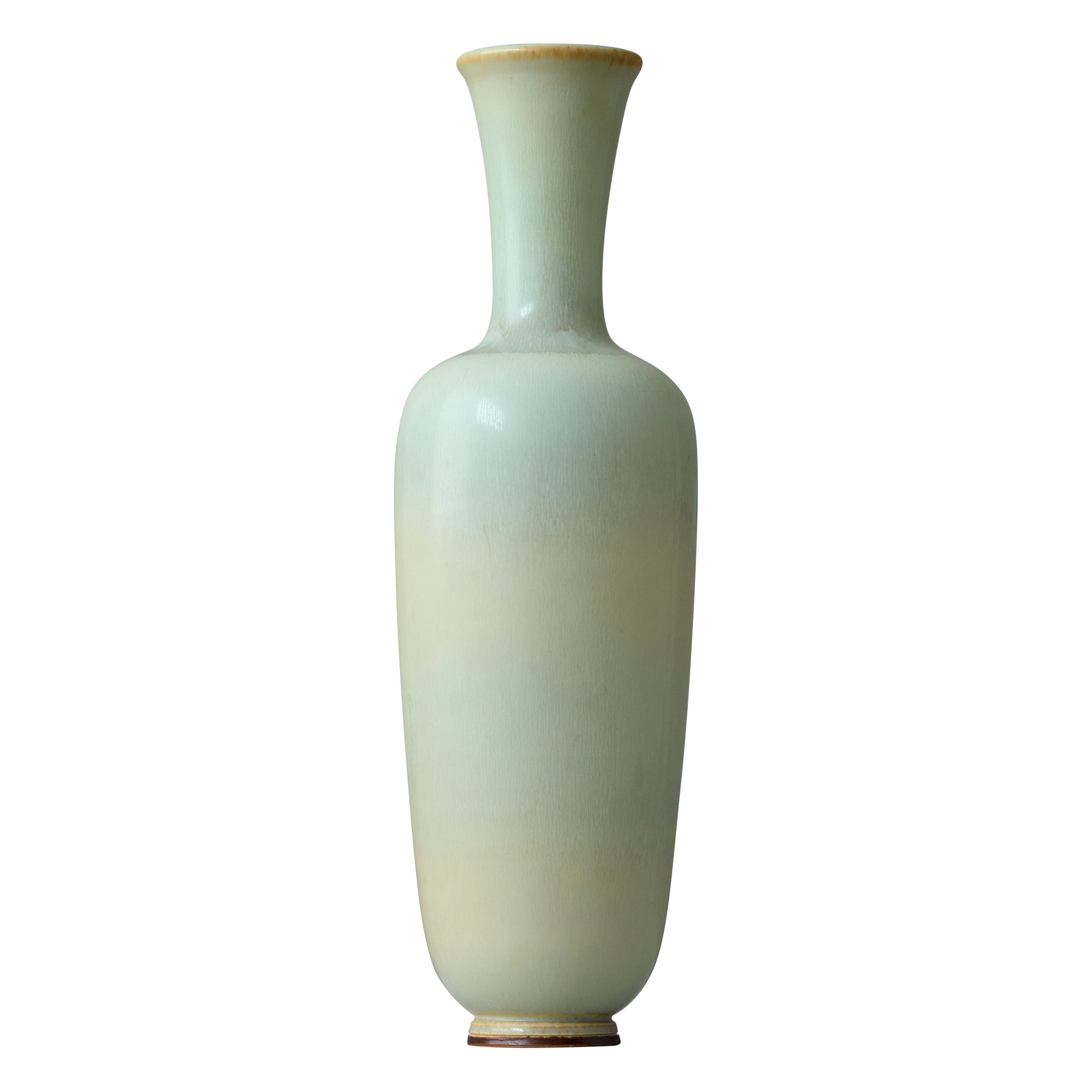 Gran jarrón de gres celadón de Berndt Friberg, Estudio Gustavsberg, Suecia, 1953 en venta