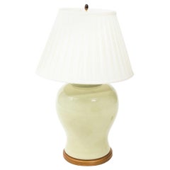 Large Celadon Urn Lamp