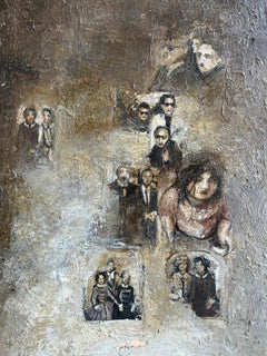 Große Celina Chirino Figurative Surrealist Ölgemälde auf Leinwand, Argentinien