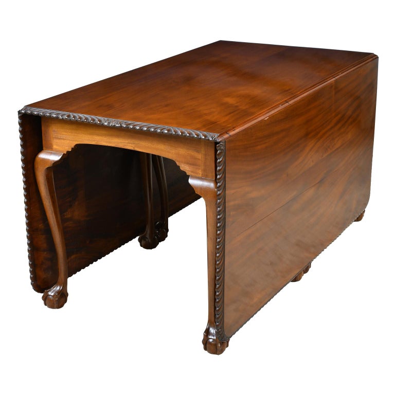 Large Centennial Queen AnneStyle DropLeaf Dining Table Philadelphia