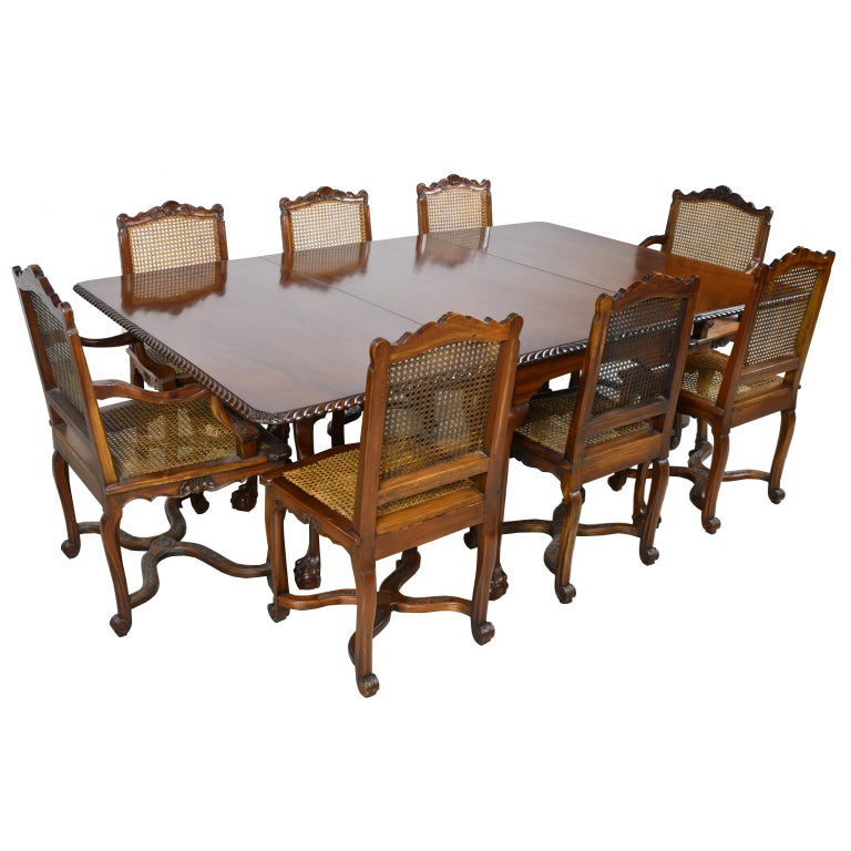 Large Centennial Queen AnneStyle DropLeaf Dining Table Philadelphia