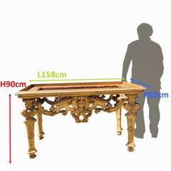 Large Center Table, L158cm, Piedmont, Louis XIV Period