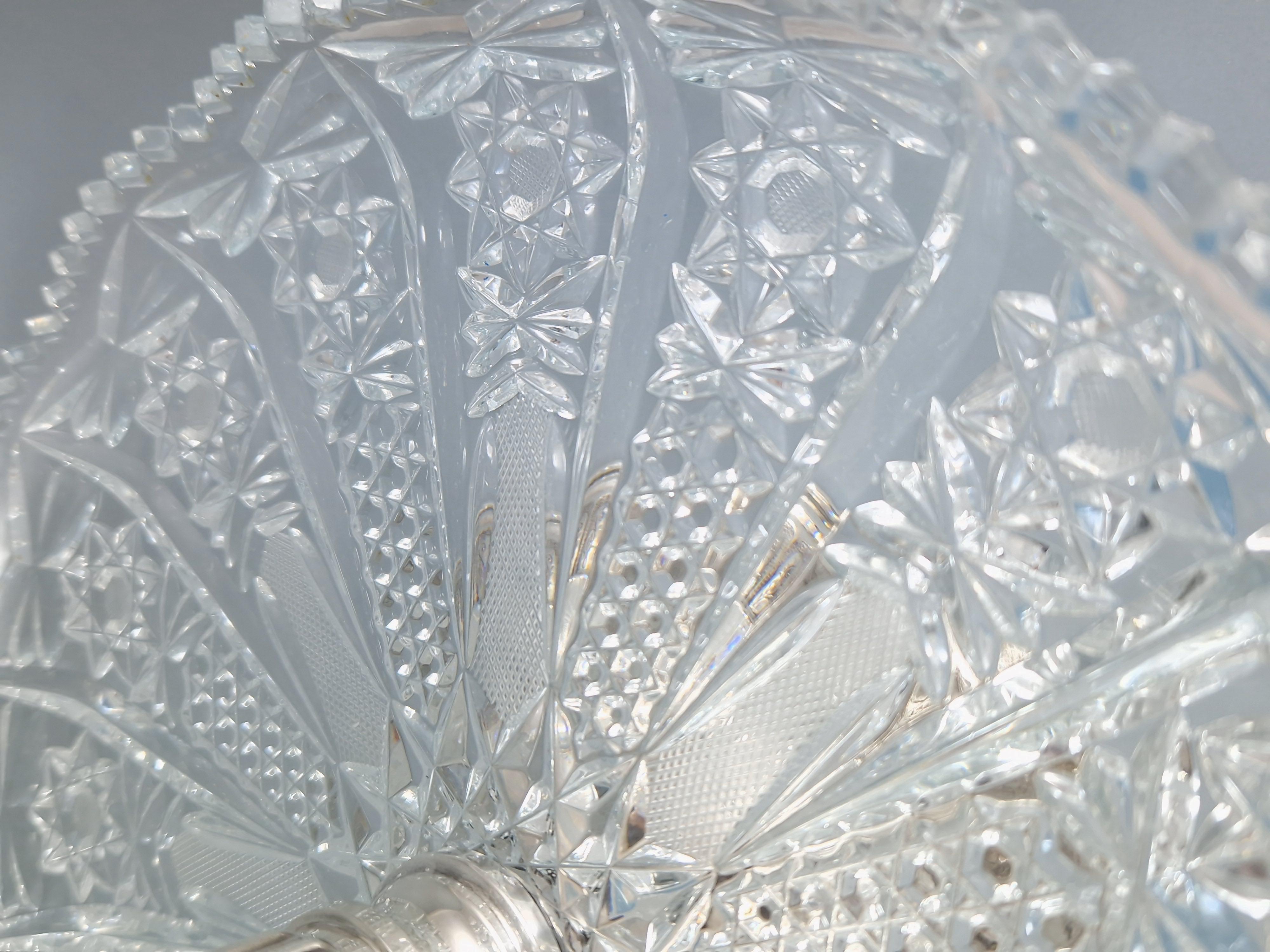 Large Centerpiece in Crystal and Solid Silver 2