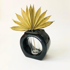 Large Ceramic and Glass Vial Vase