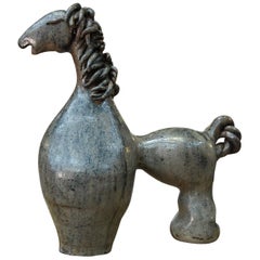 Large Ceramic Animal Mid-Century Sculpture, circa 1950