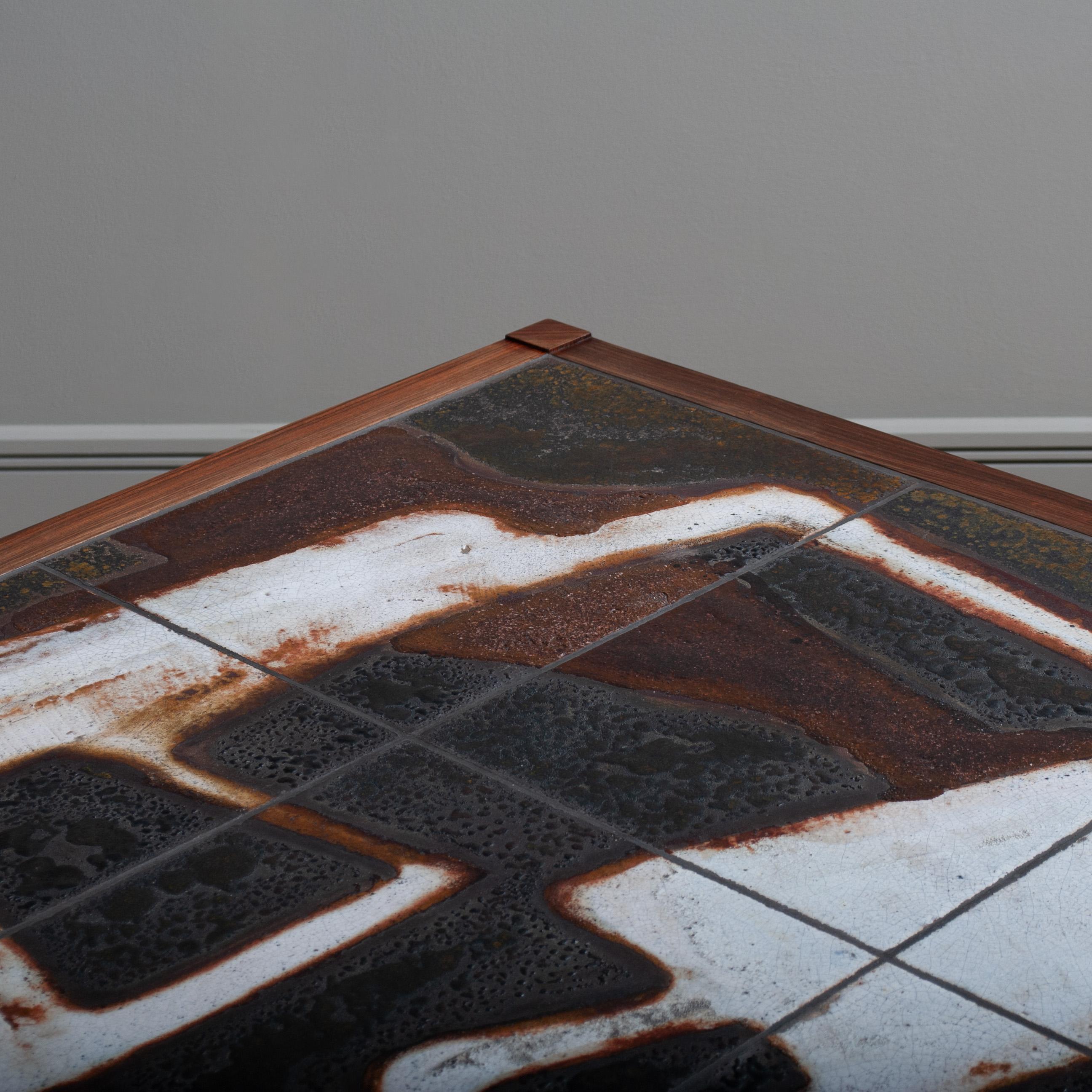 Large Ceramic Art Table, Ole Bjorn Kruger For Sale 1