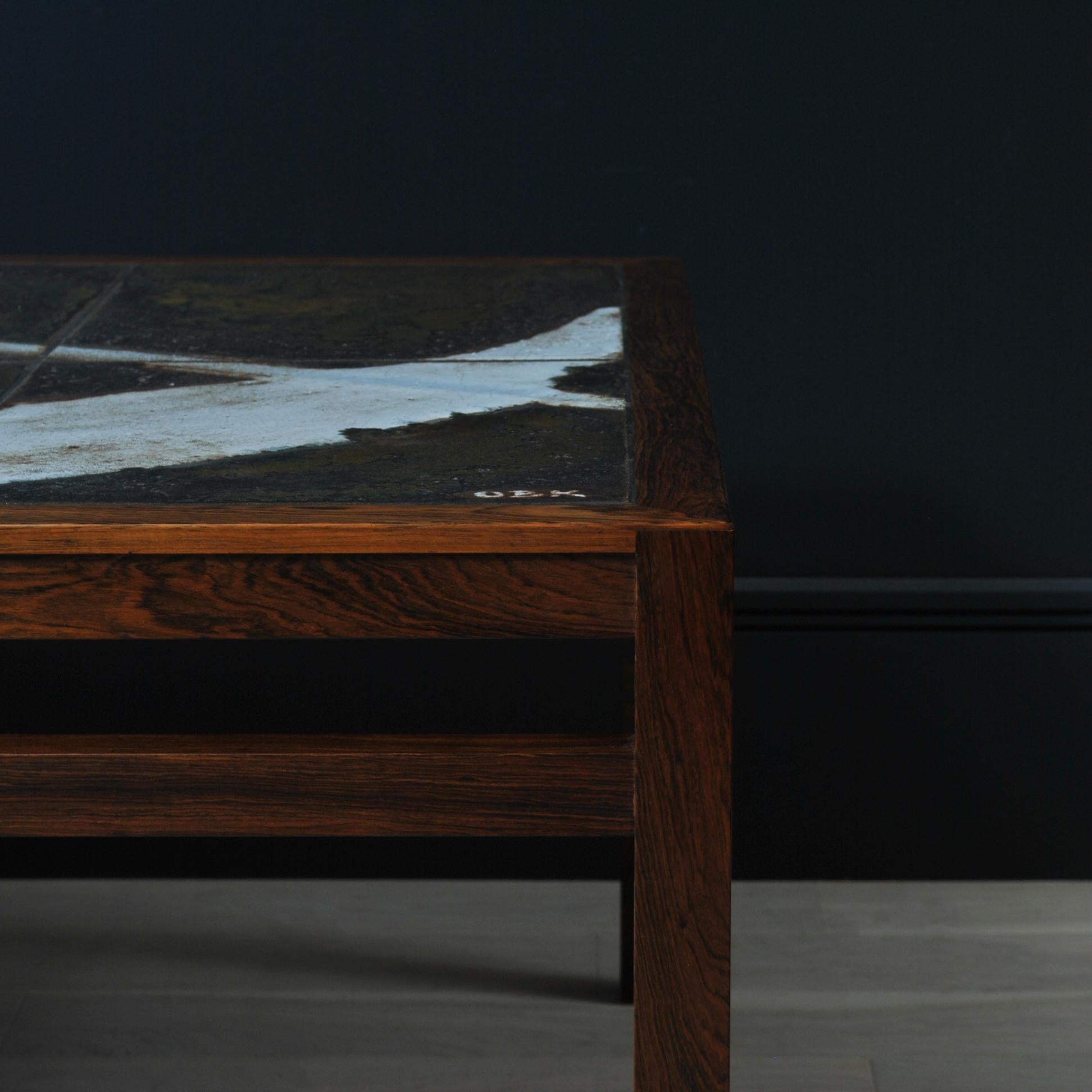 Large Ceramic Art Table, Ole Bjorn Kruger 3