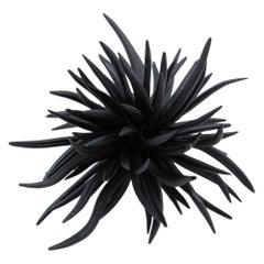 Large Ceramic Black Walking Urchin
