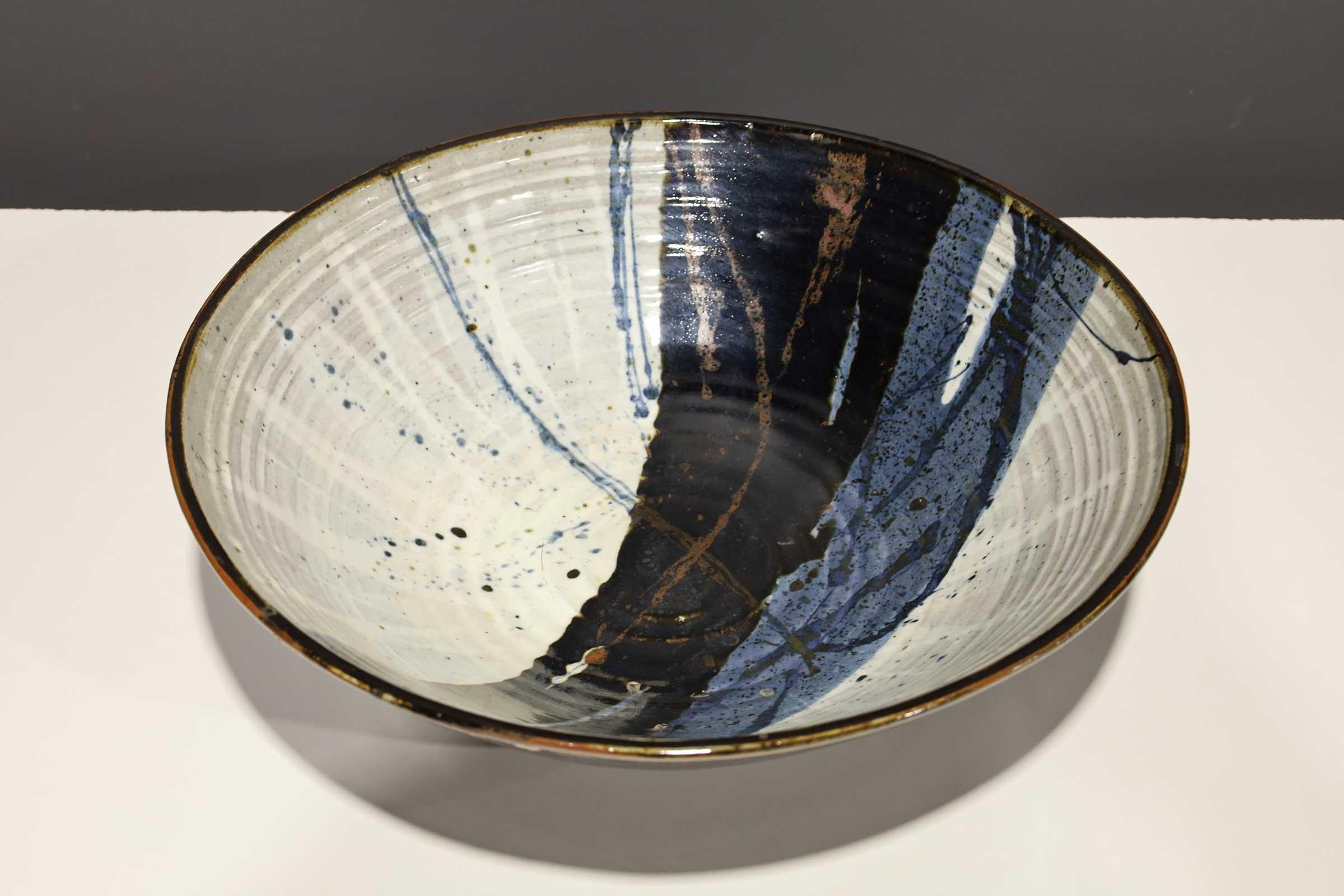 20th Century Large Ceramic Bowl  by Albert Green For Sale