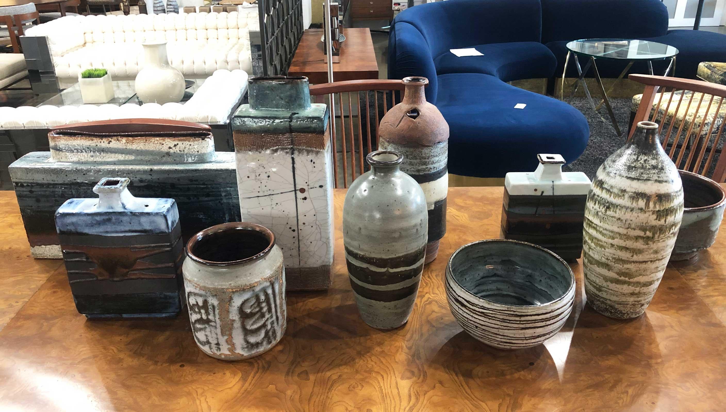Cuenco grande de cerámica de Albert Green en venta 2