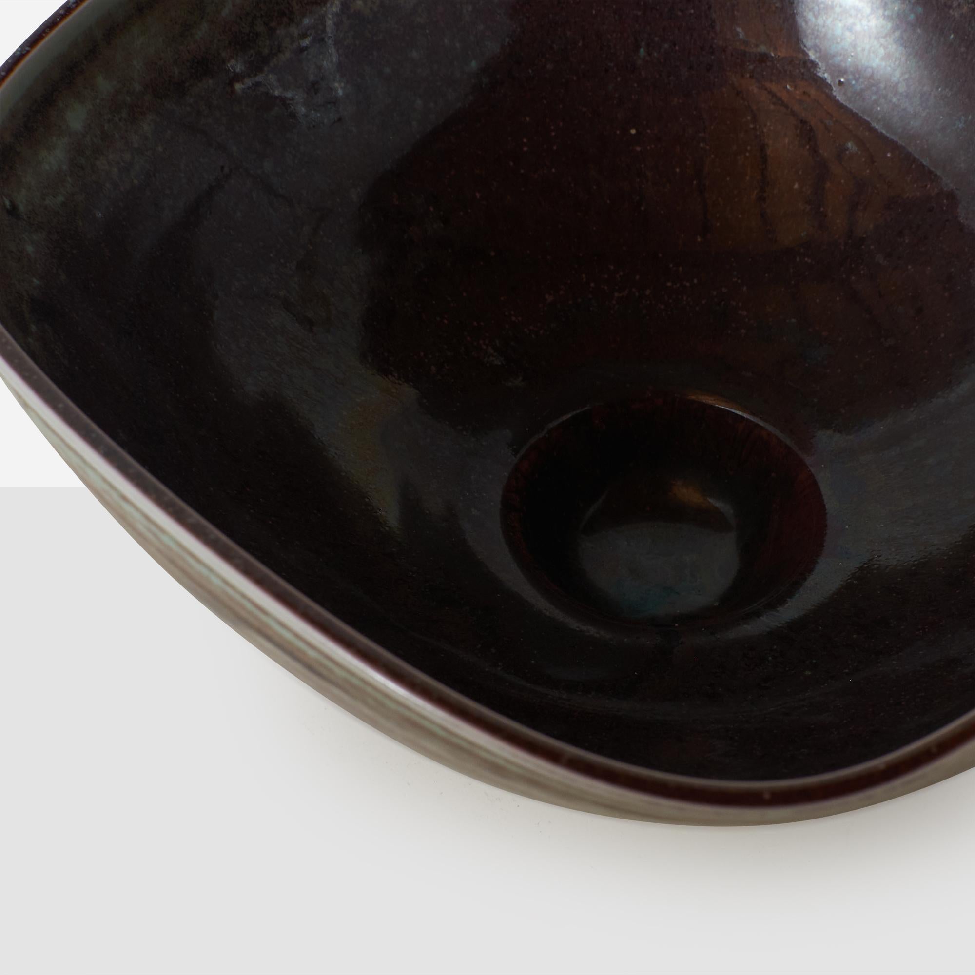 Mid-20th Century Large Ceramic Bowl by Berndt Friberg For Sale