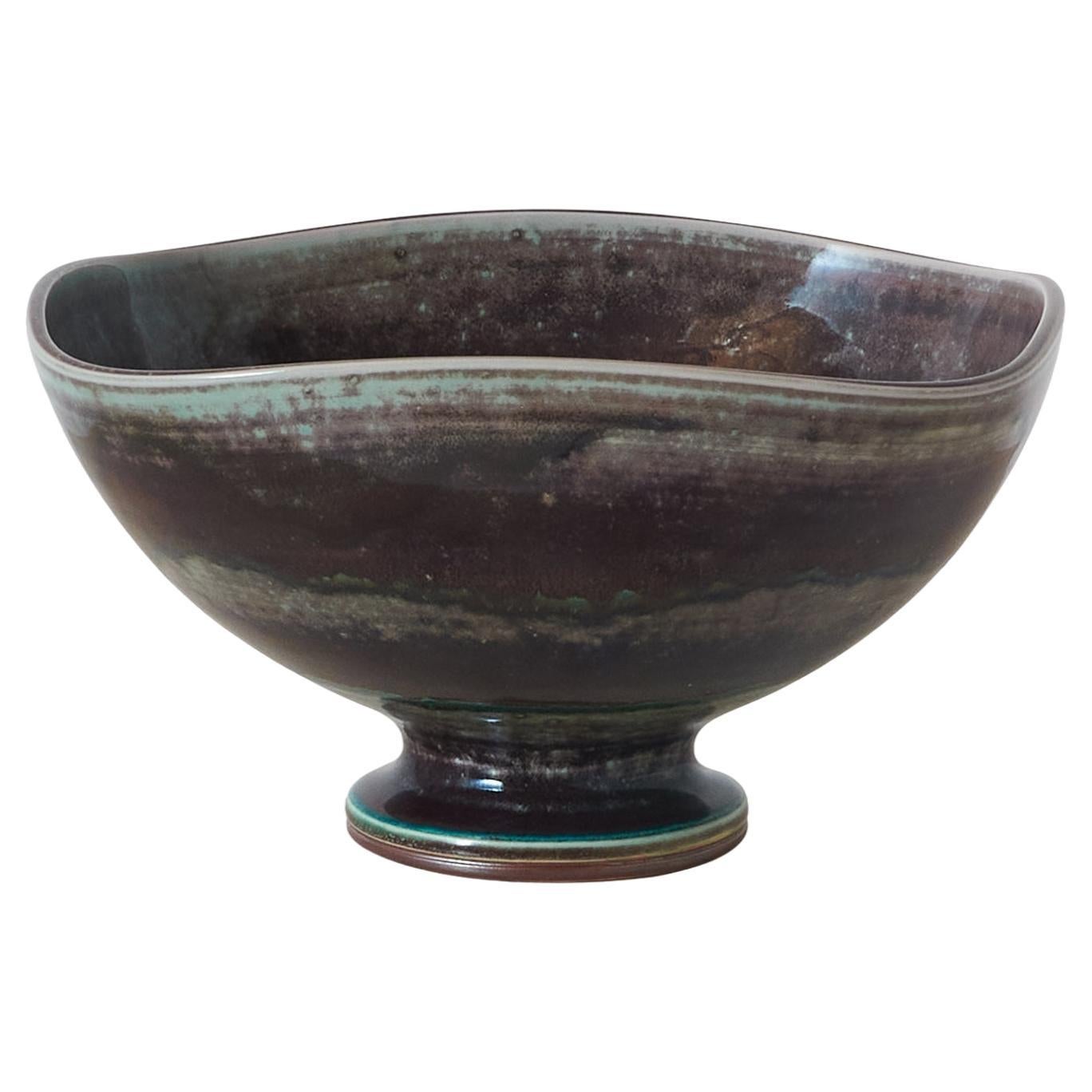 Large Ceramic Bowl by Berndt Friberg For Sale
