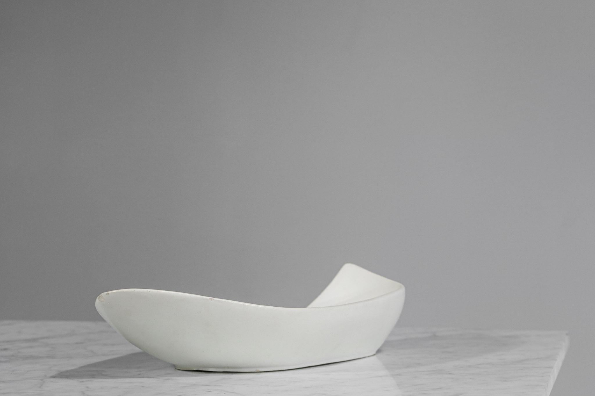 Mid-20th Century Large Ceramic Bowl by the French Ceramist Roger Capron from the 60s