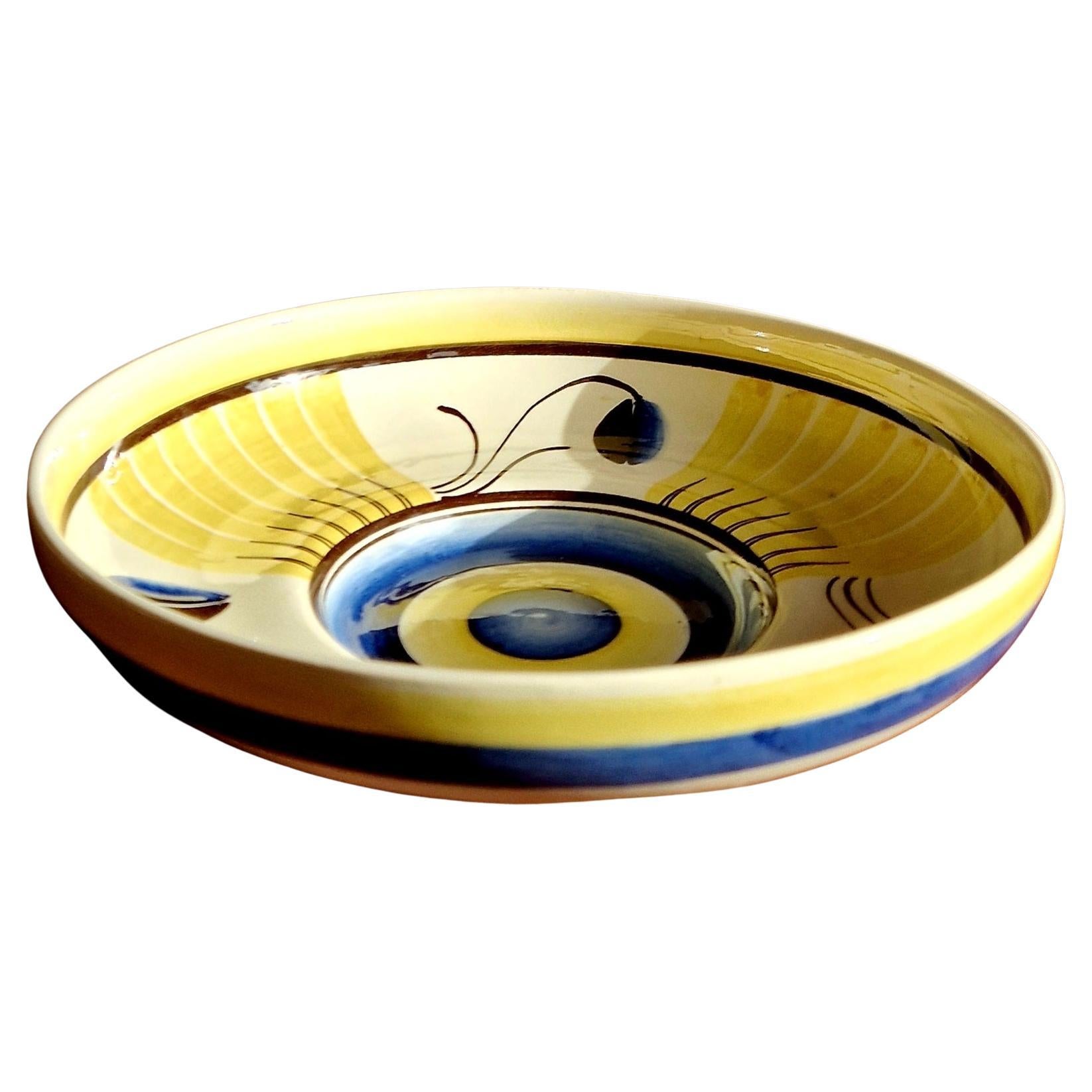 Large ceramic bowl, Gefle, 1940
s, Sweden For Sale