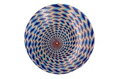 Grand bol en céramique peint à la main en majolique Italie Contemporary 21st Century