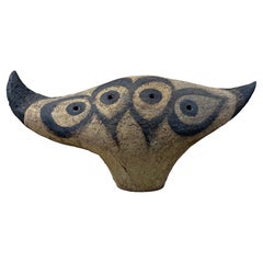 Grande sculpture en céramique "Brunnhilde" d'Eugene Friley, années 1960