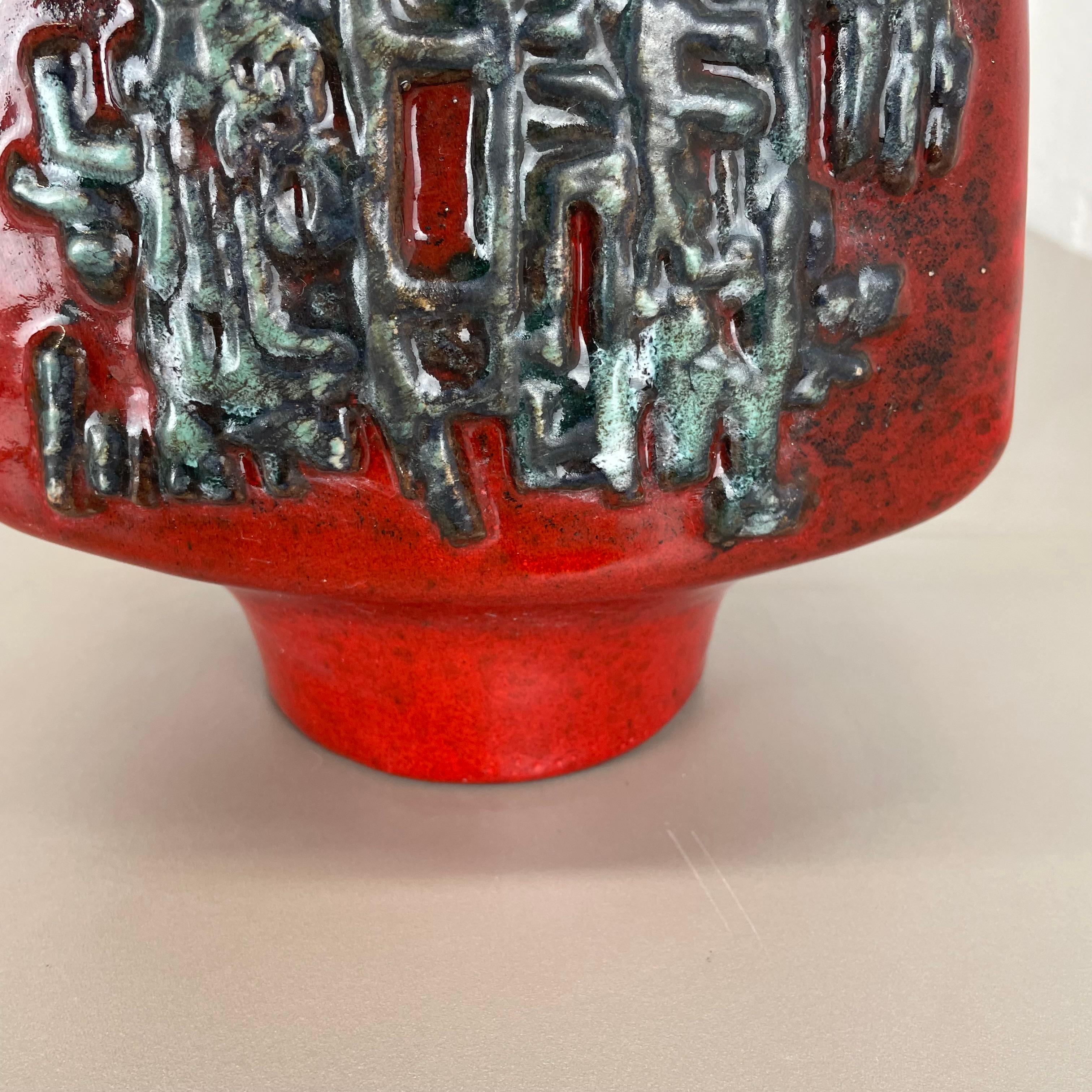 Large Ceramic Brutalist Vase FAT LAVA by Walter Gerhards, Germany, 1970s For Sale 5