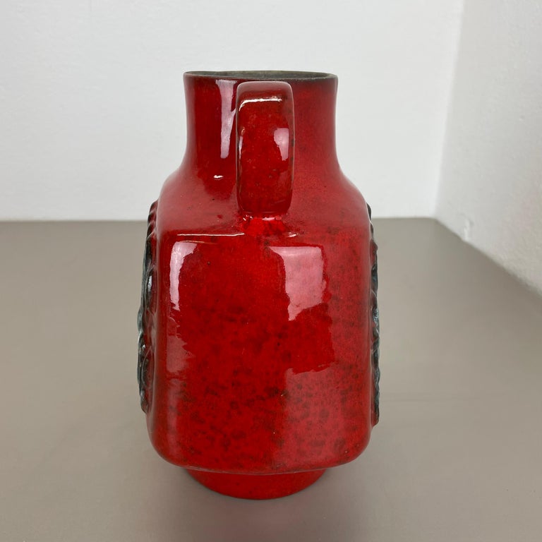 Large Ceramic Brutalist Vase FAT LAVA by Walter Gerhards, Germany