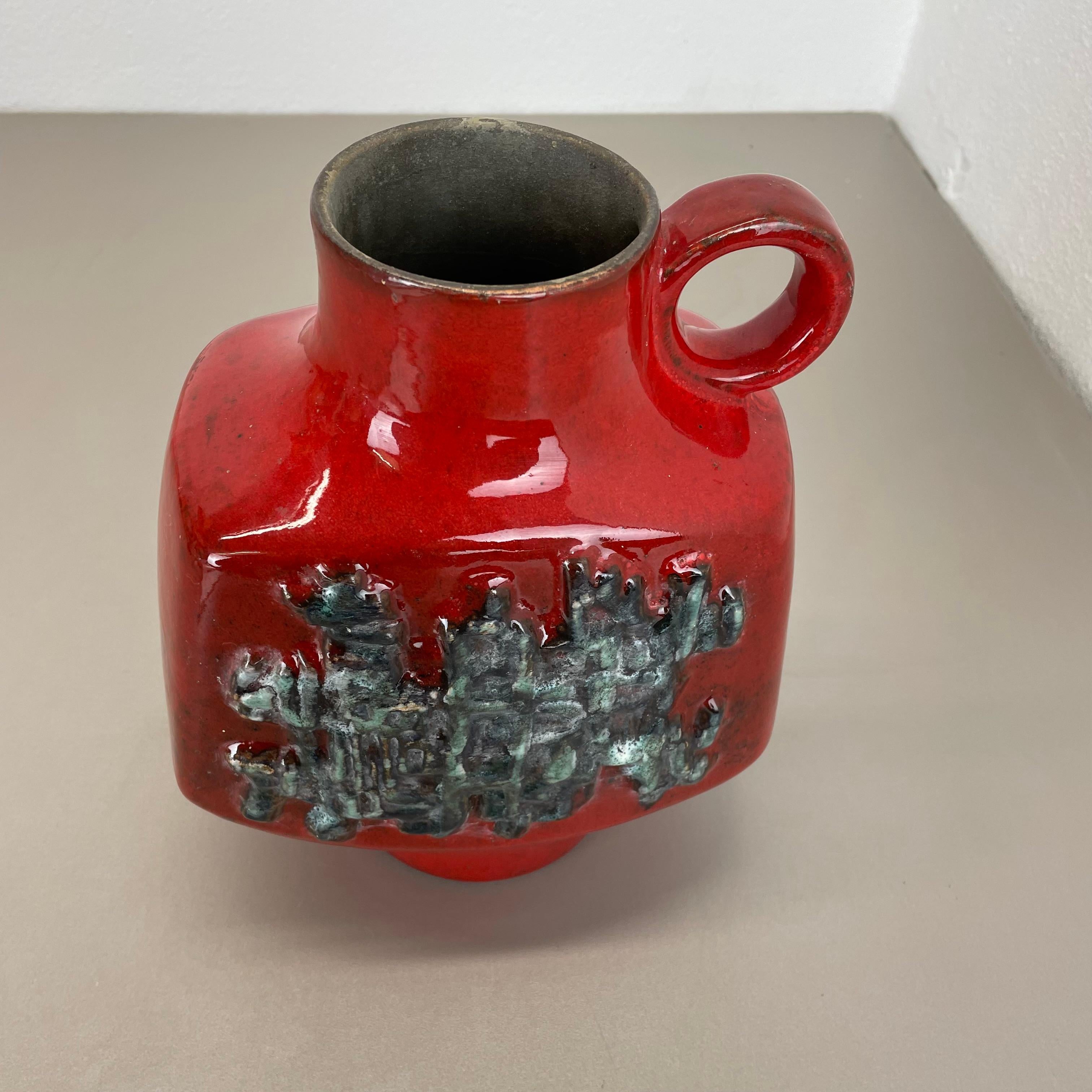 Large Ceramic Brutalist Vase FAT LAVA by Walter Gerhards, Germany, 1970s For Sale 10