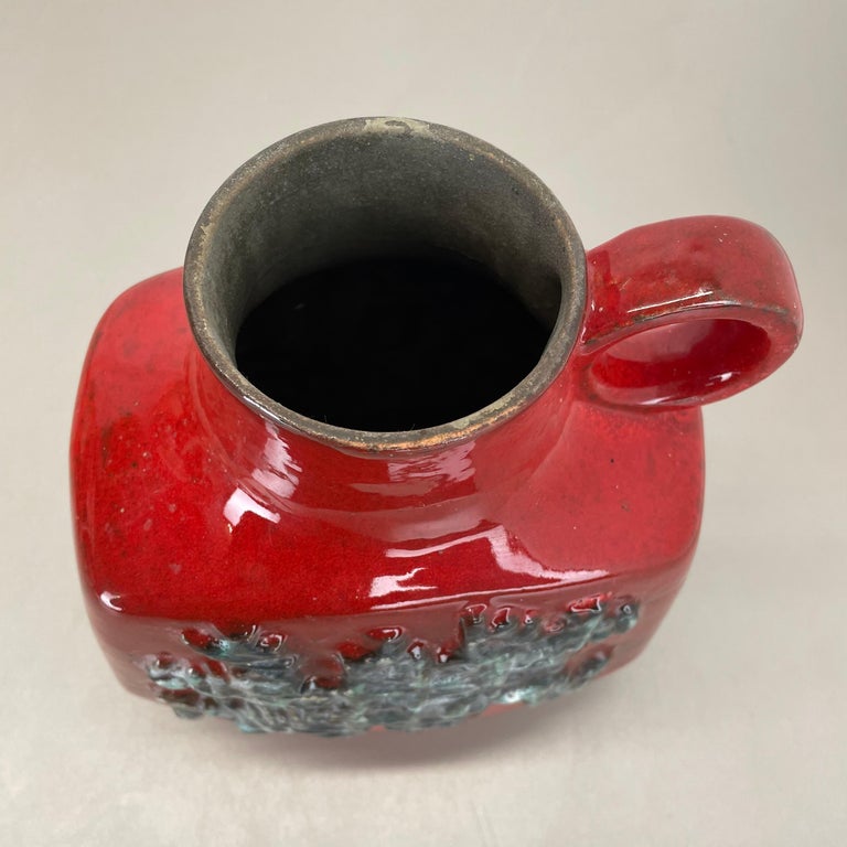 Large Ceramic Brutalist Vase FAT LAVA by Walter Gerhards, Germany