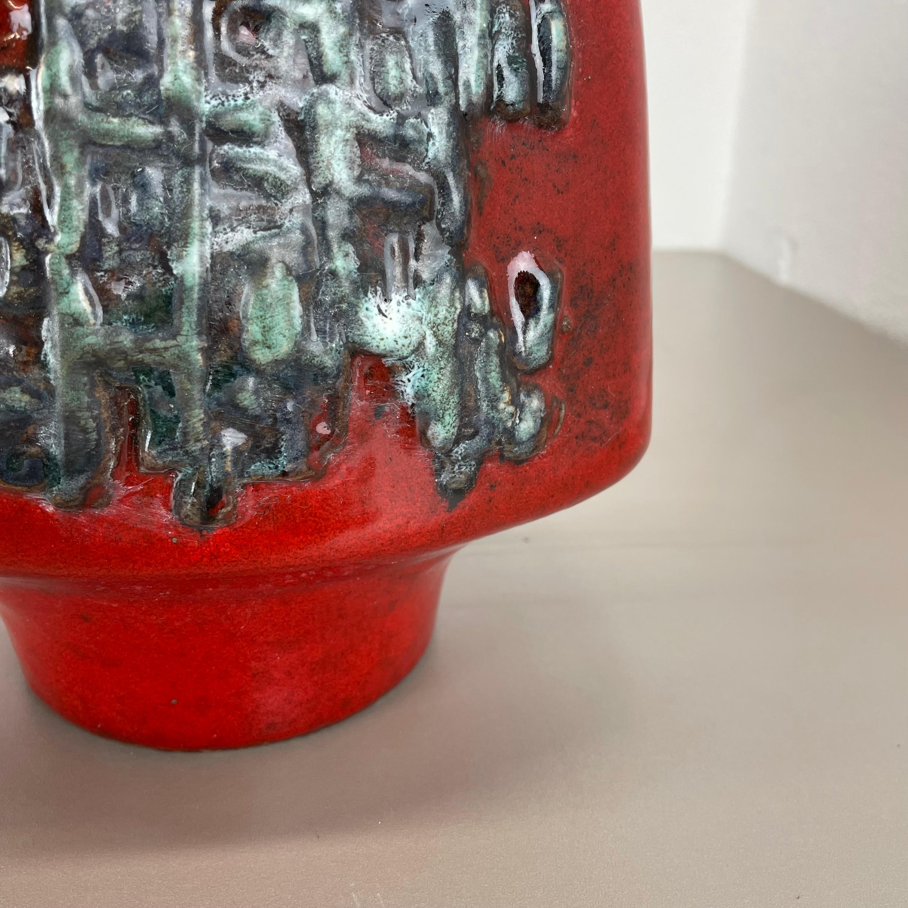 Large Ceramic Brutalist Vase FAT LAVA by Walter Gerhards, Germany, 1970s For Sale 13