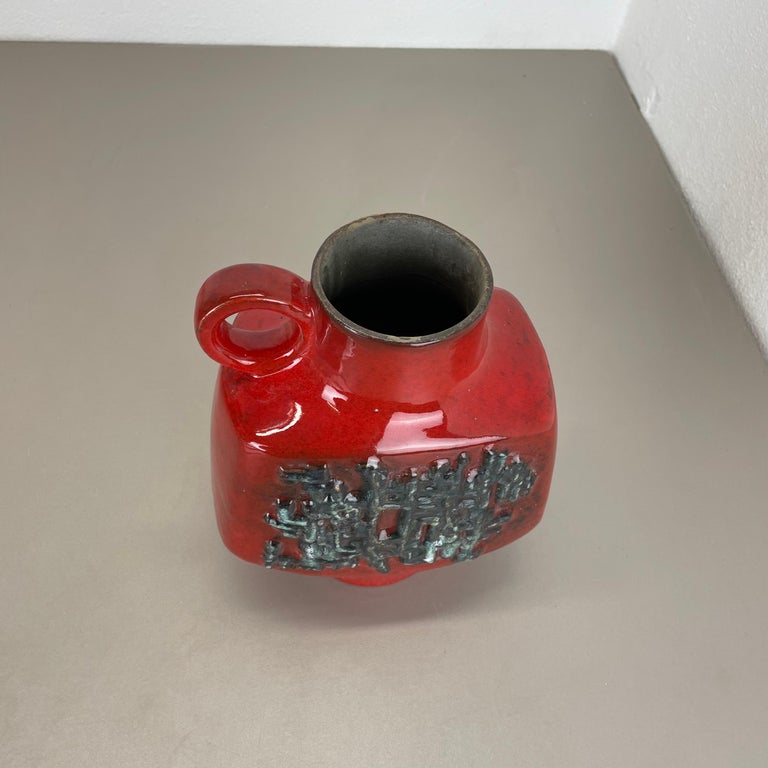 Large Ceramic Brutalist Vase FAT LAVA by Walter Gerhards, Germany