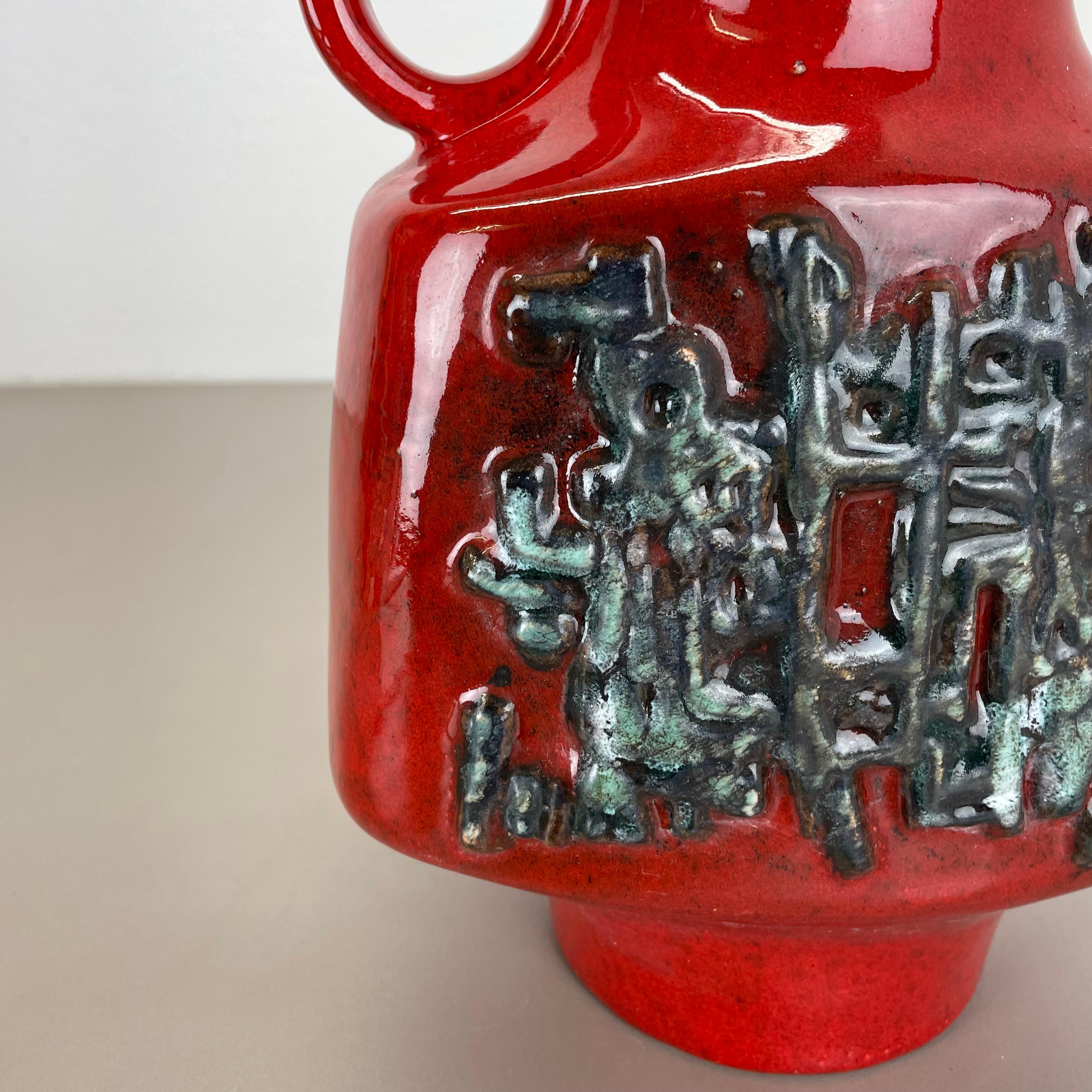 Large Ceramic Brutalist Vase FAT LAVA by Walter Gerhards, Germany, 1970s For Sale 1