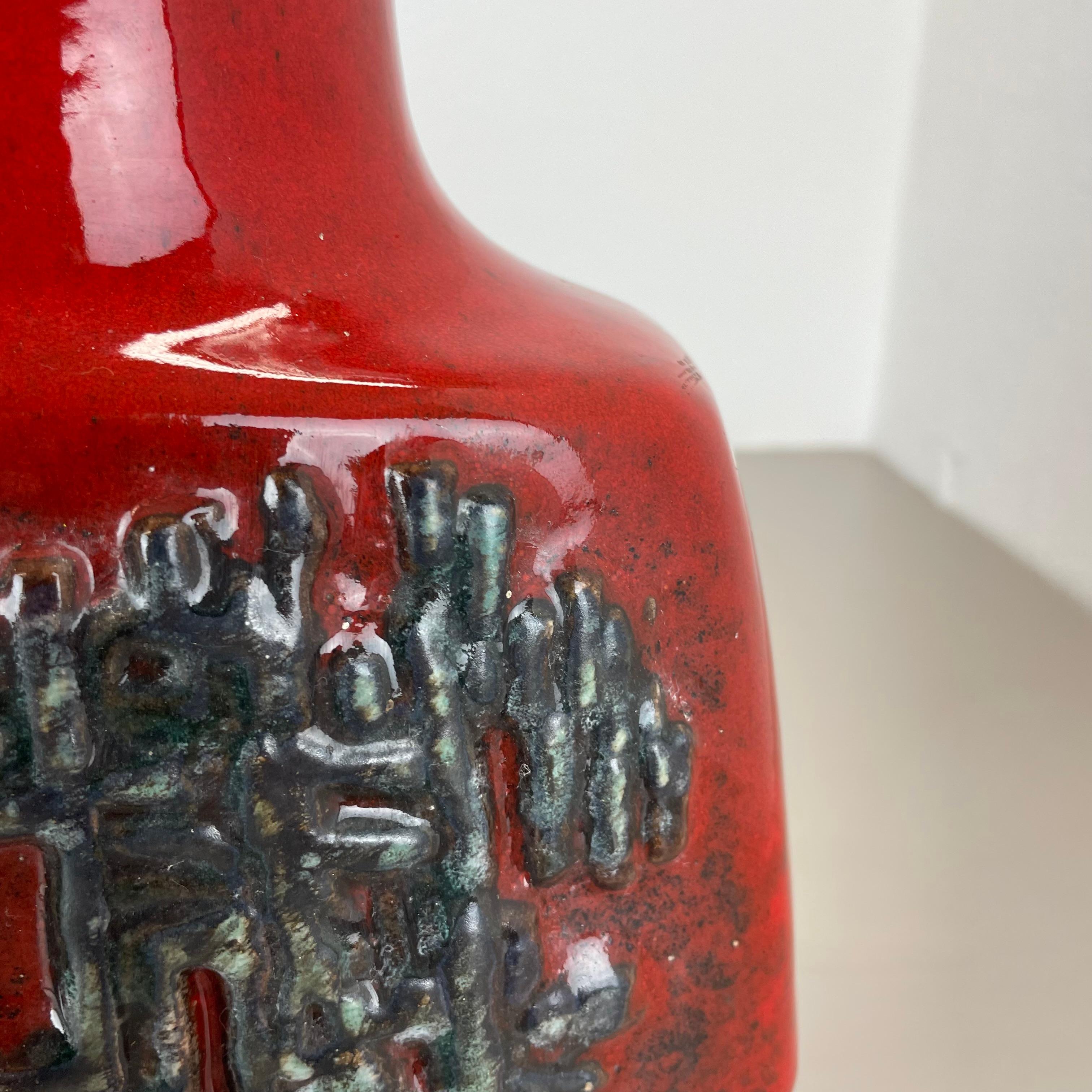 Large Ceramic Brutalist Vase FAT LAVA by Walter Gerhards, Germany, 1970s For Sale 3