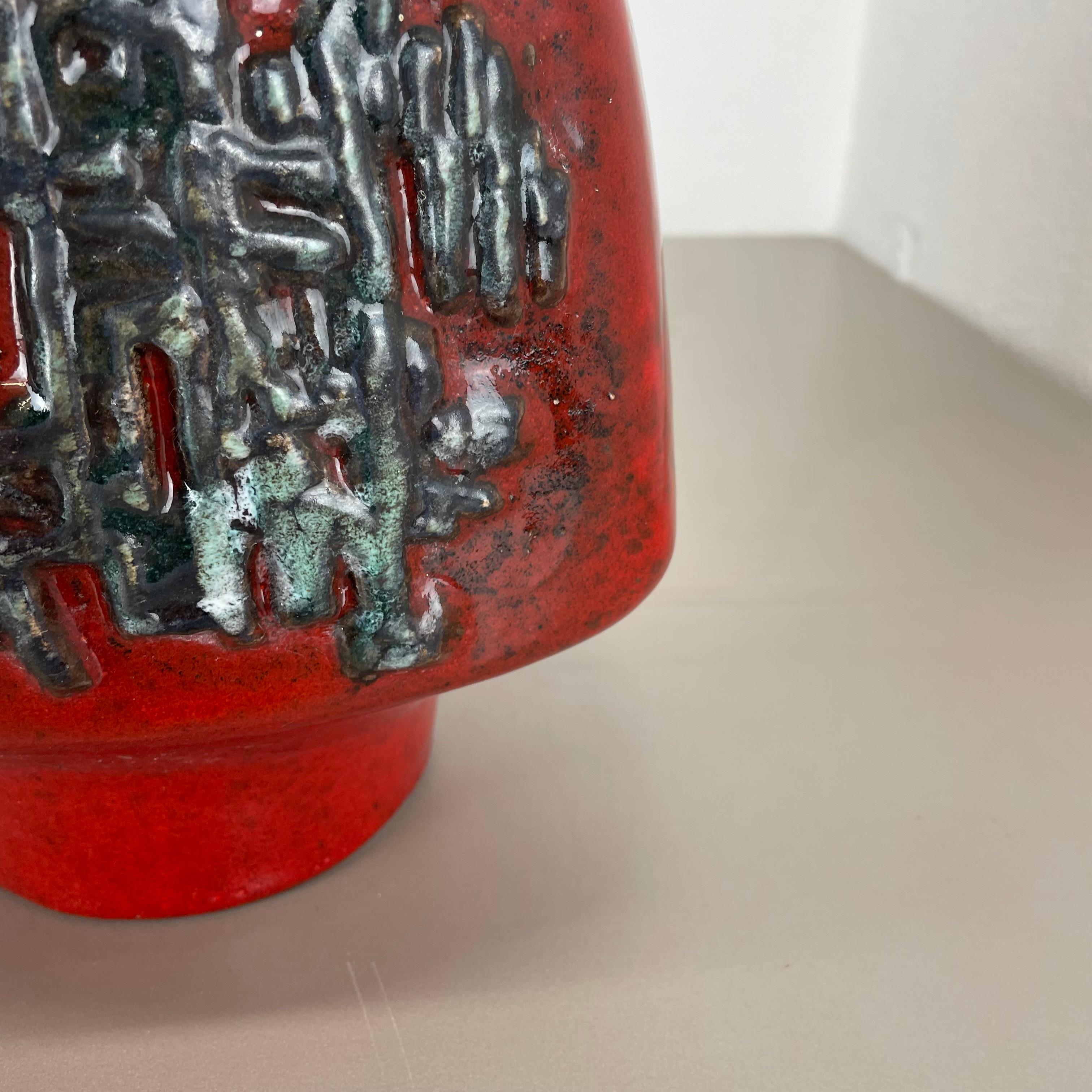 Large Ceramic Brutalist Vase FAT LAVA by Walter Gerhards, Germany, 1970s For Sale 4