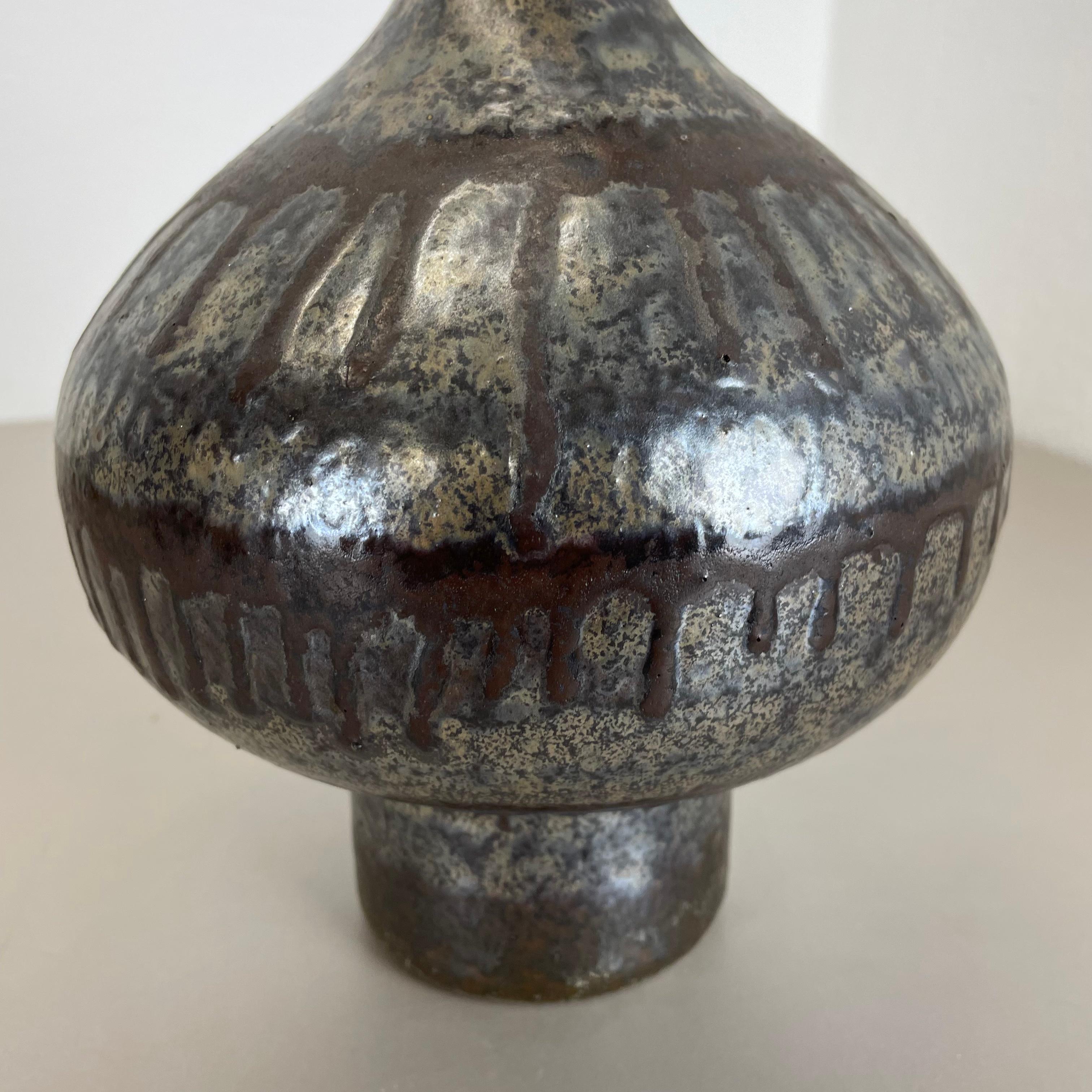 Große brutalistische Keramikvase Fat Lava Carstens Tönnieshof, Deutschland, 1970er Jahre im Angebot 7