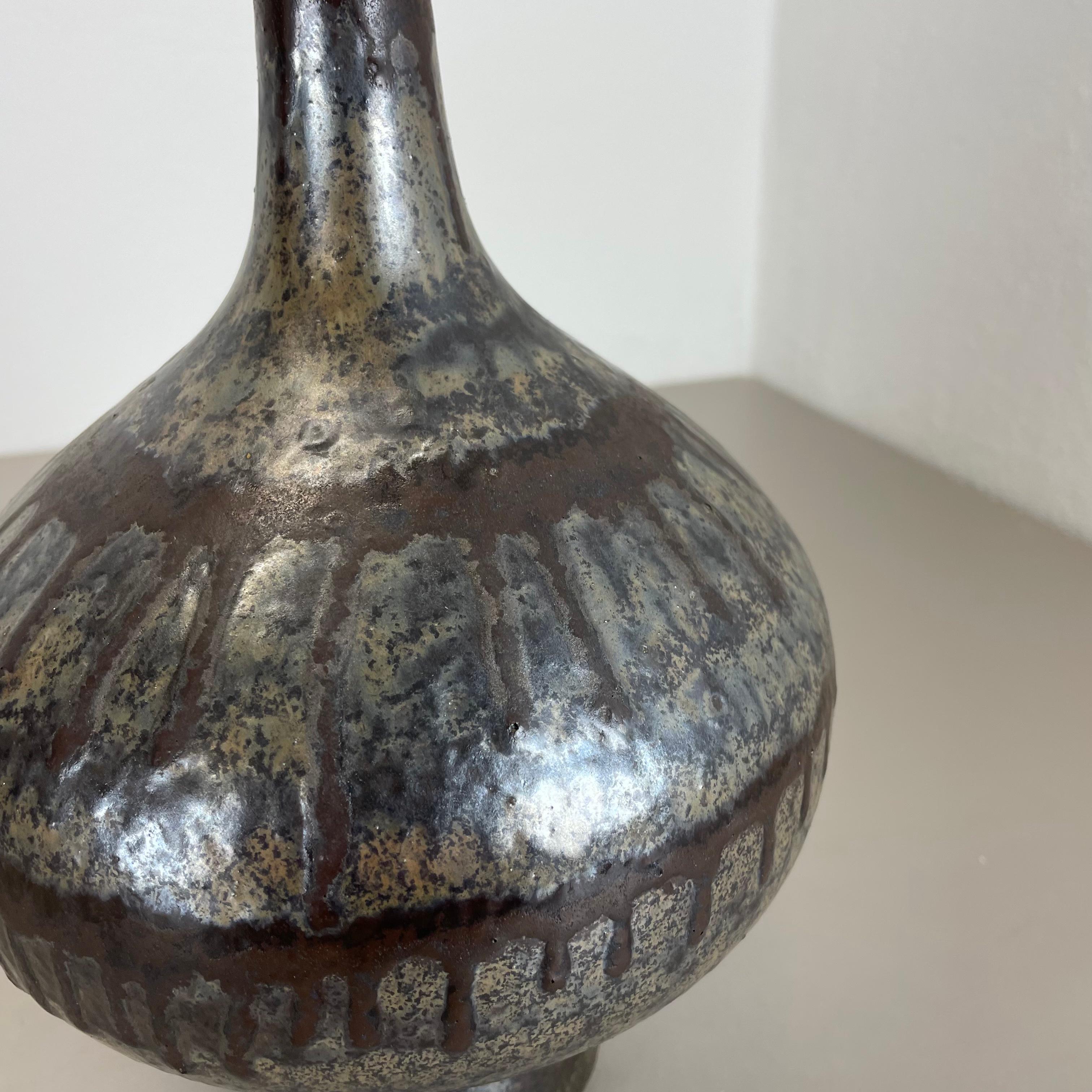 Large Ceramic Brutalist Vase Fat Lava Carstens Tönnieshof, Germany, 1970s For Sale 1