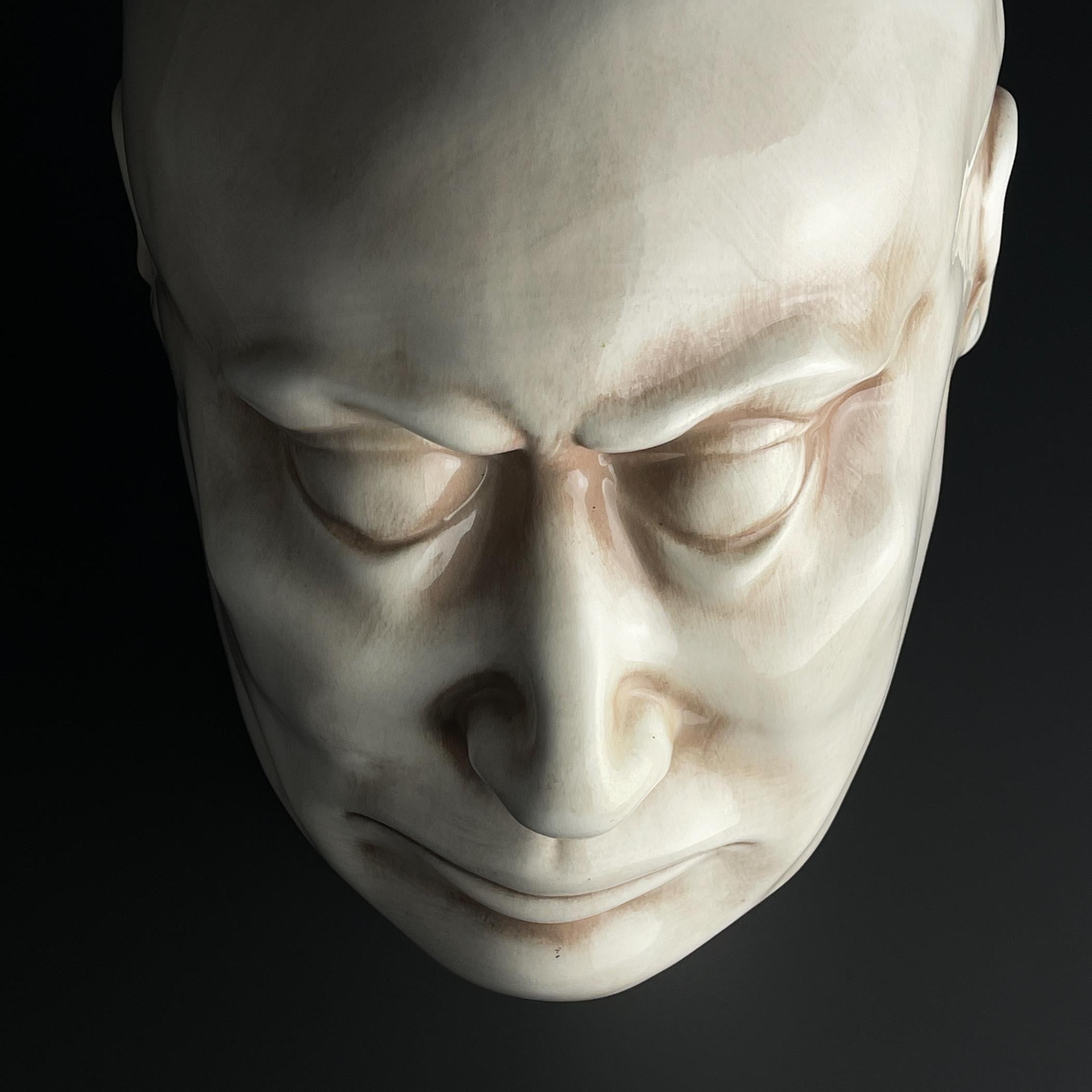 Grande busto in ceramica Uomo, Italia 1970 in vendita 4