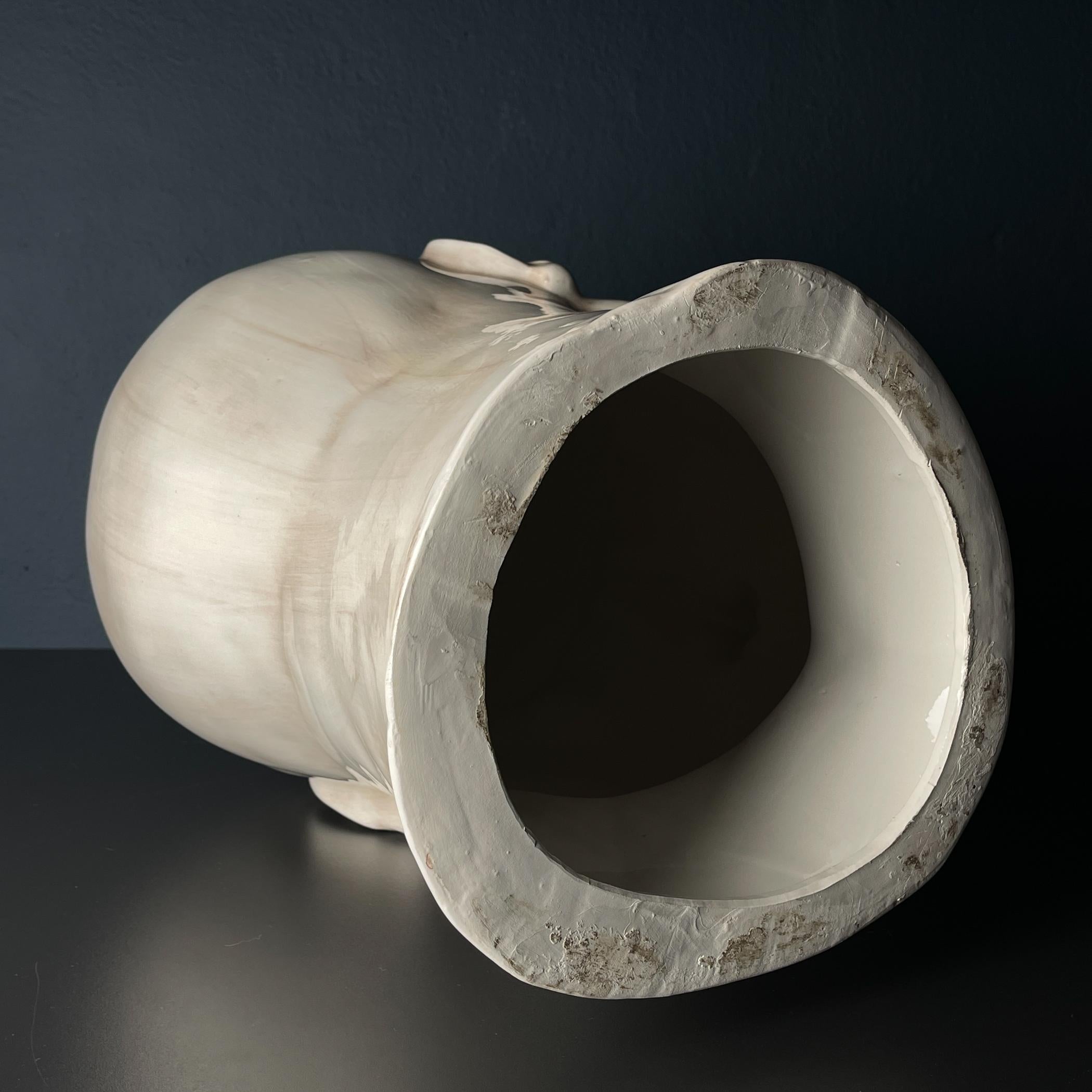 Grande busto in ceramica Uomo, Italia 1970 in vendita 6