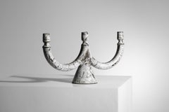 Large ceramic candlestick by Jean Derval Vallauris