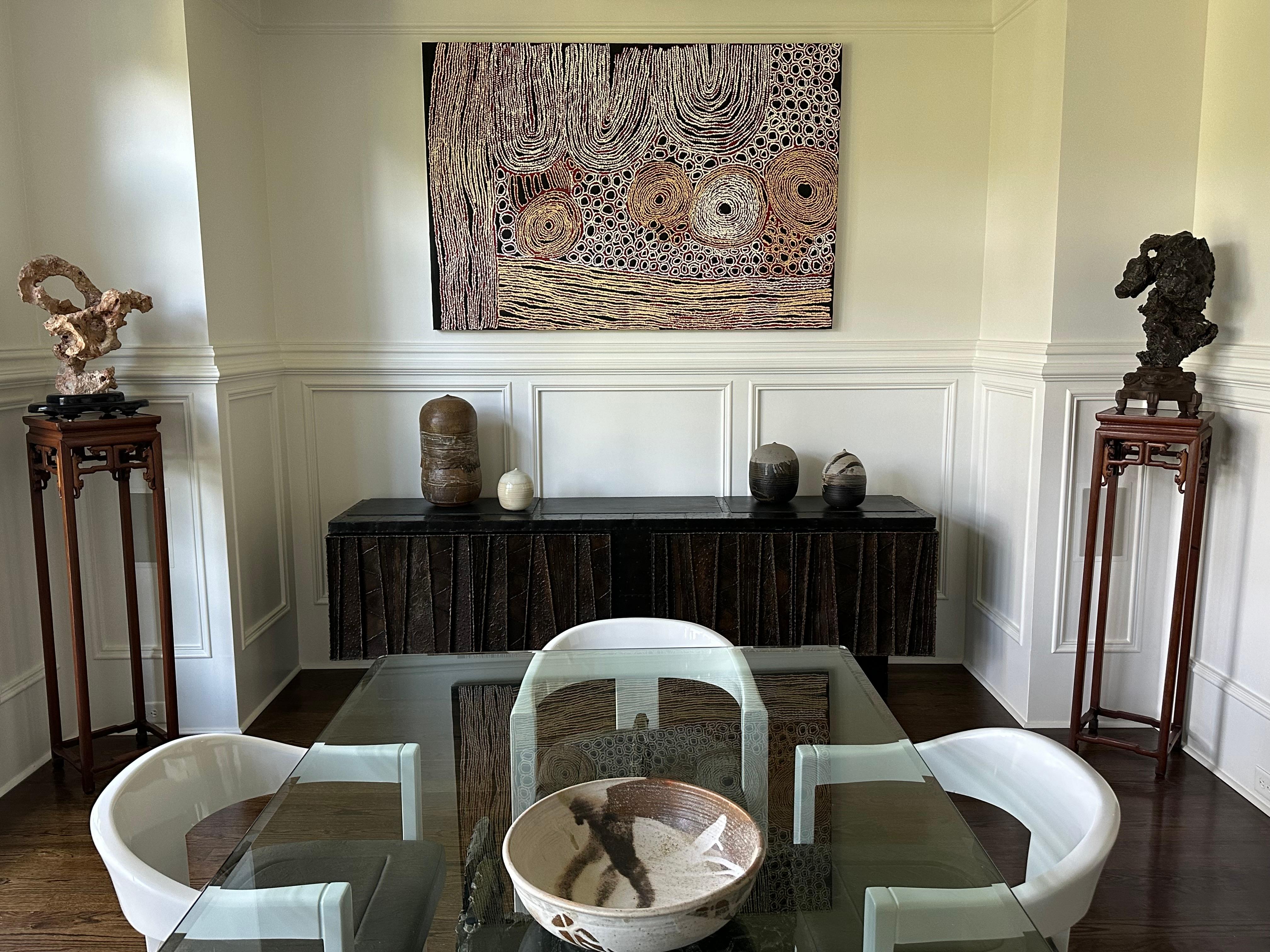Grand bol central en céramique Toshiko Takaezu en vente 10
