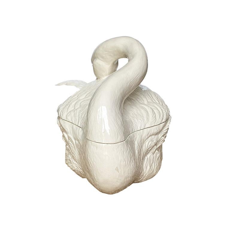 vintage swan tureen