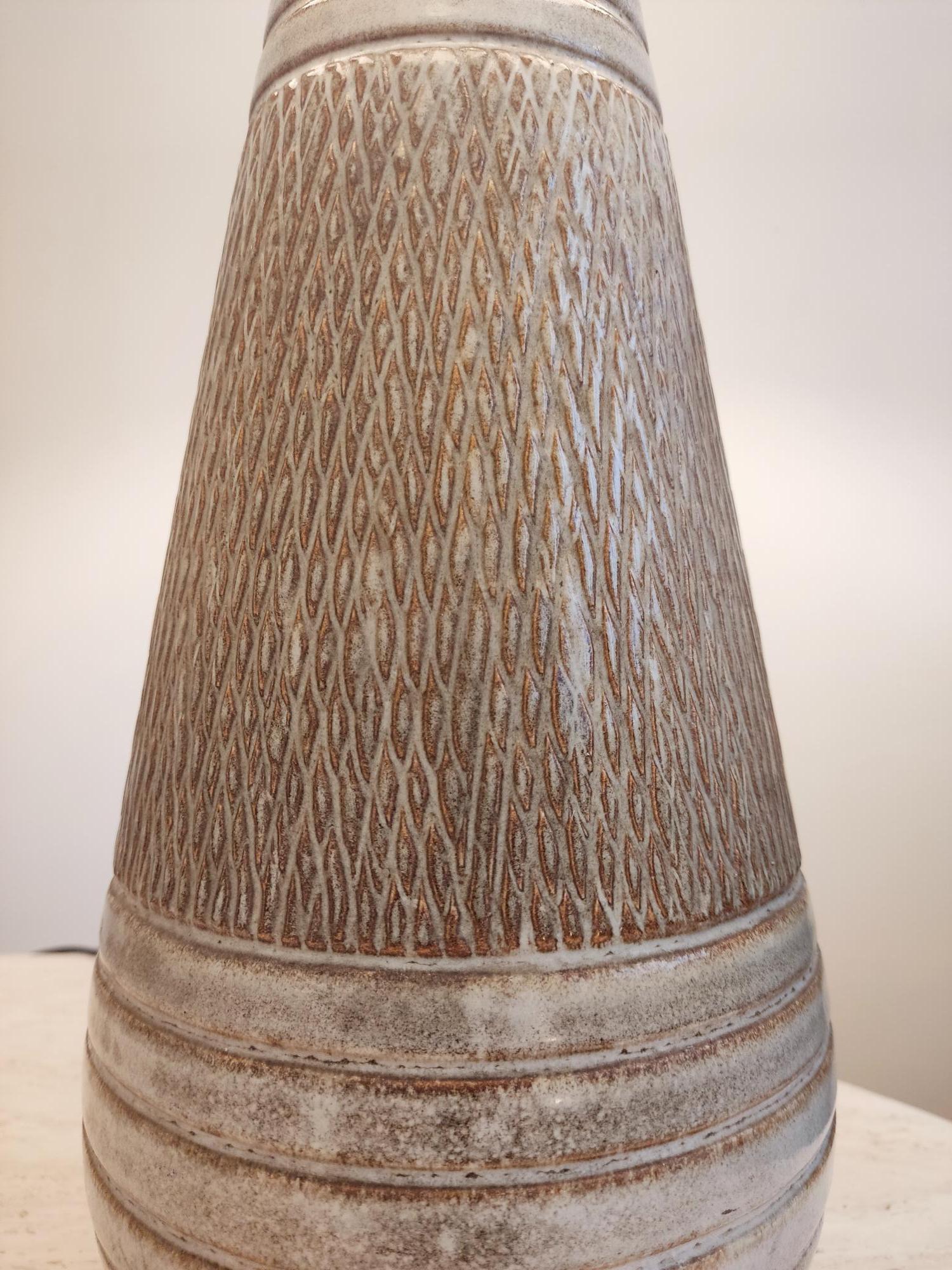 Large ceramic danish lamp - mid century For Sale 2