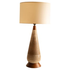Large ceramic danish lamp - mid century