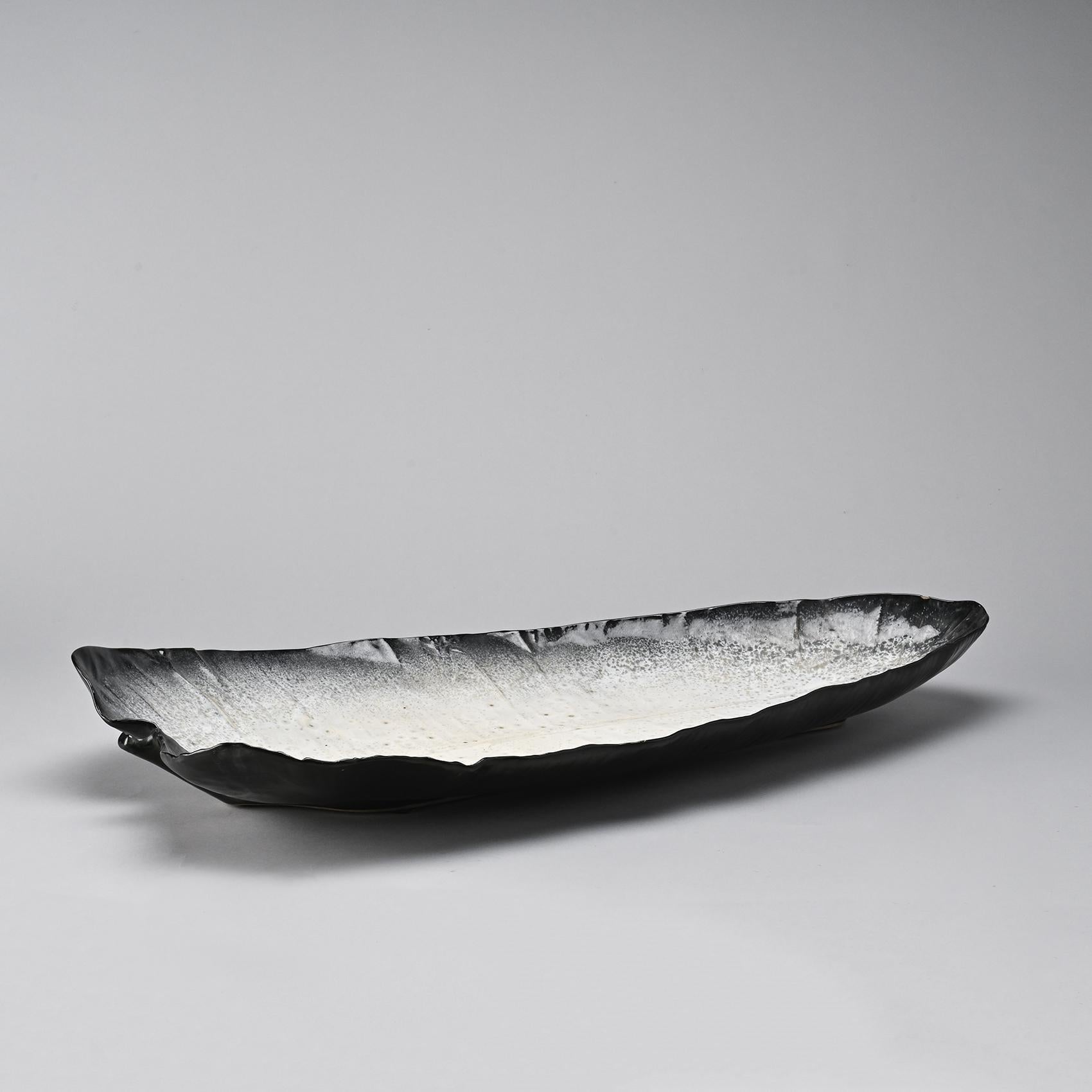 Mid-Century Modern Large Ceramic Dish by Pol Chambost, France 1955  For Sale