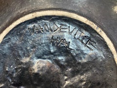 large ceramic dish signed VANDEVILLE, circa 1950/1960