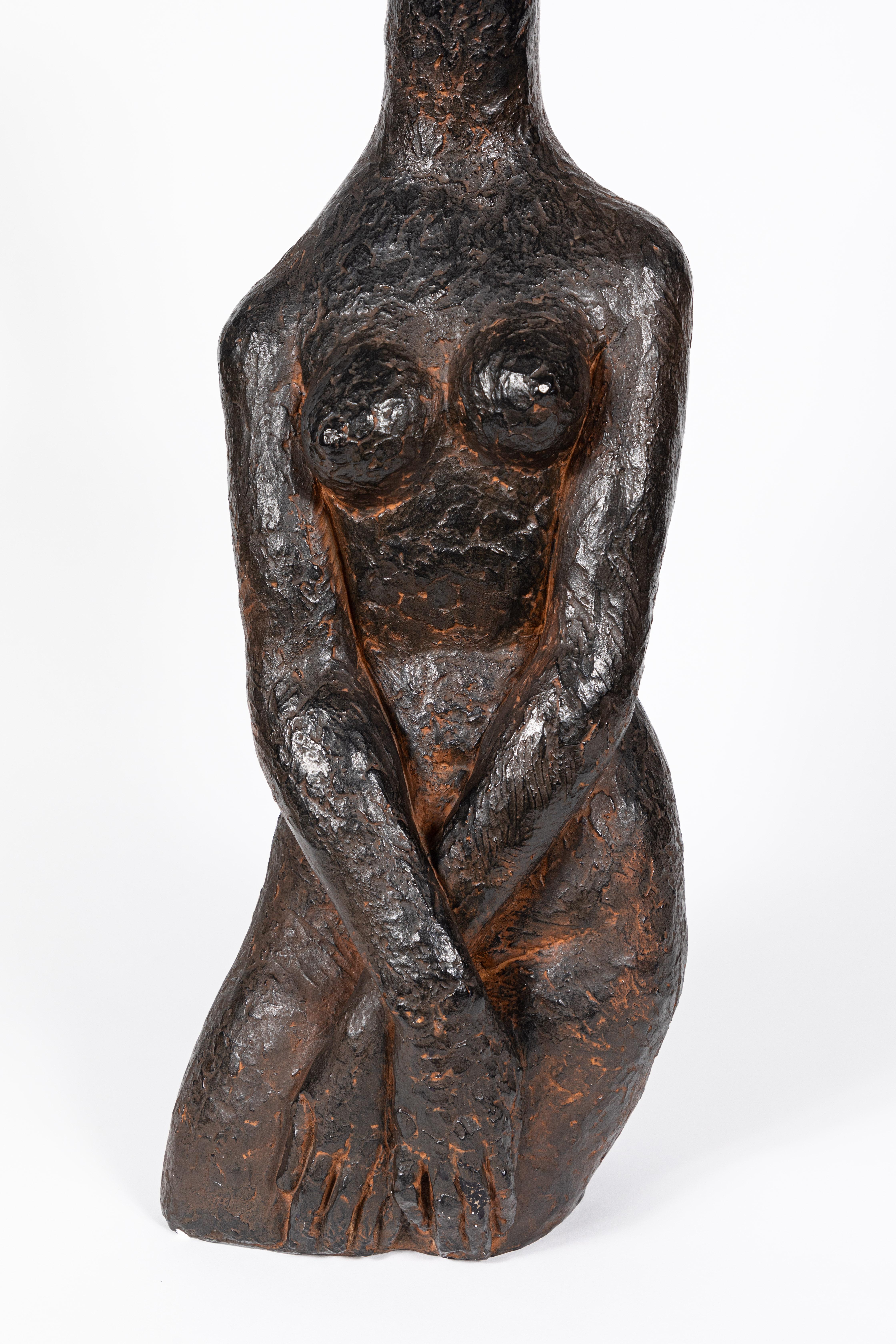 Graceful female nude with an elongated neck reminiscent of Modigliani by Austin Productions, 1962.